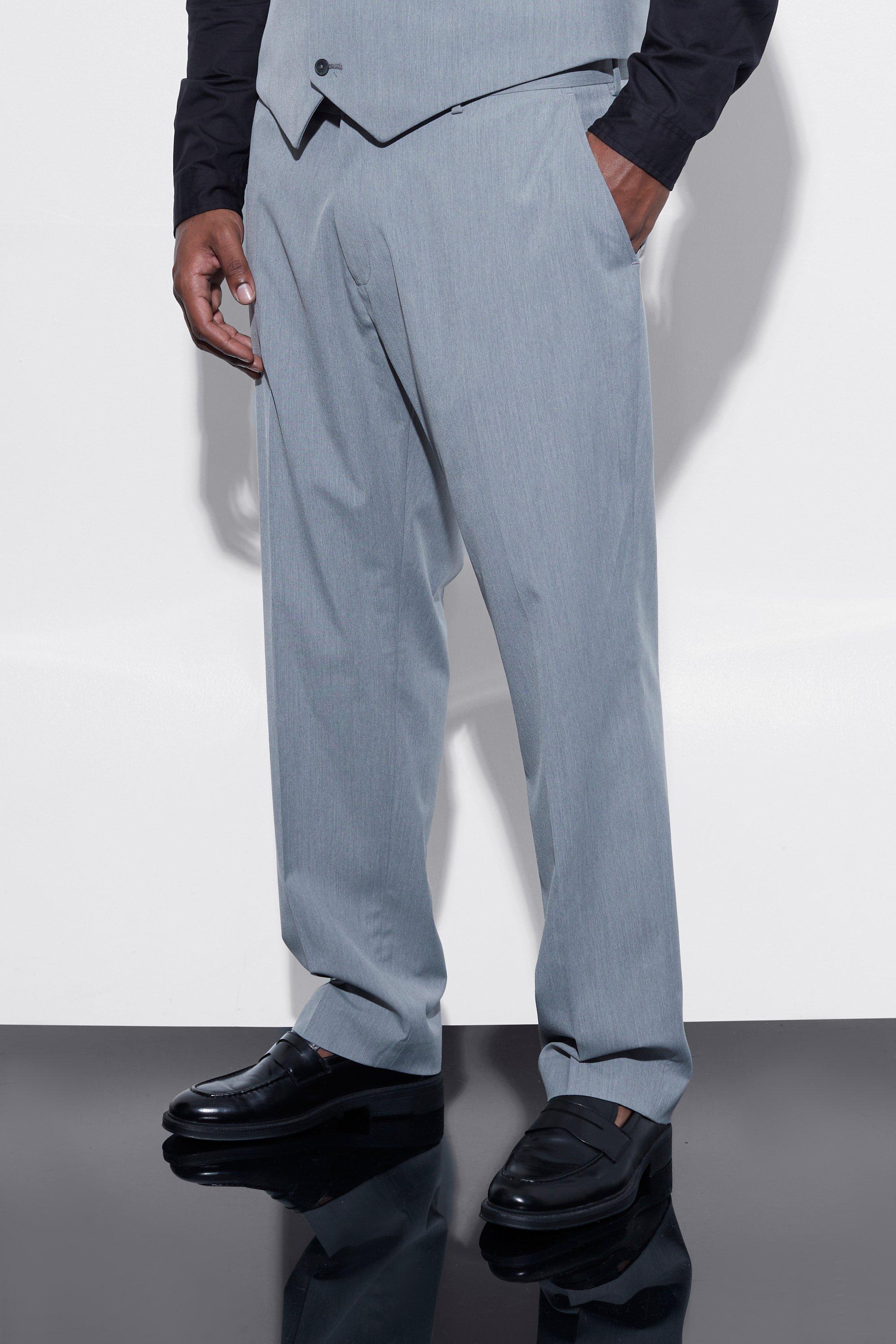 grande taille - pantalon de costume slim homme - gris - 38r, gris