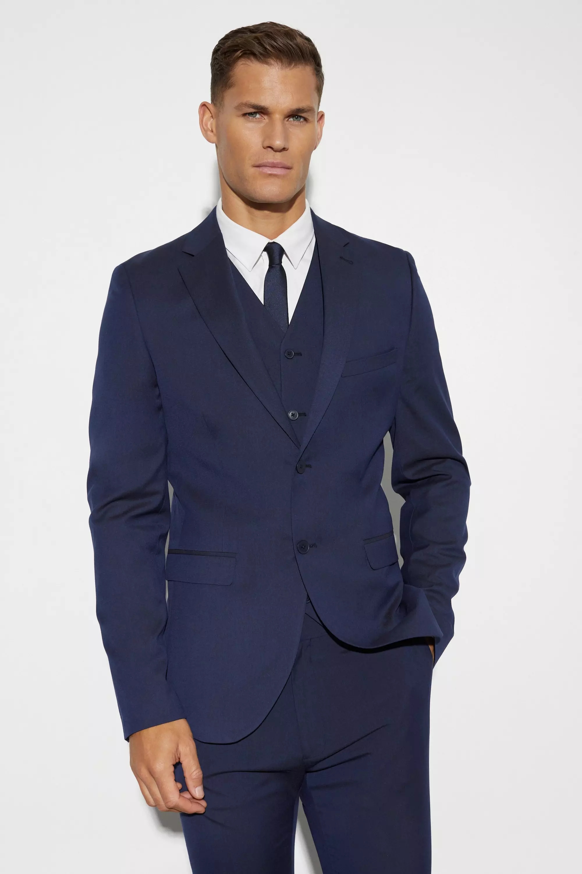 Mens Jogger Tall - Navy Blue - TALL TAILORS