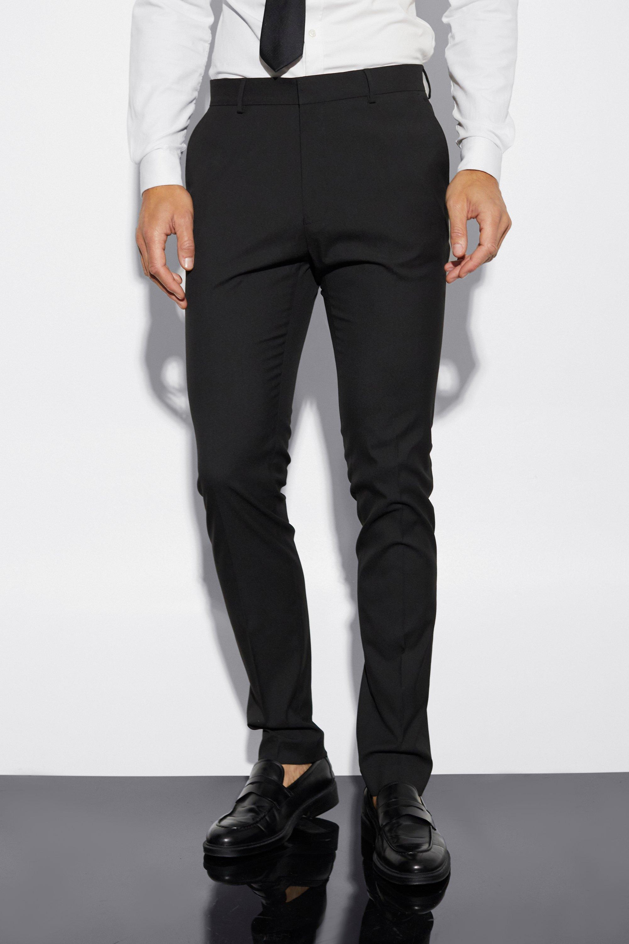 tall - pantalon de costume skinny homme - noir - 36, noir