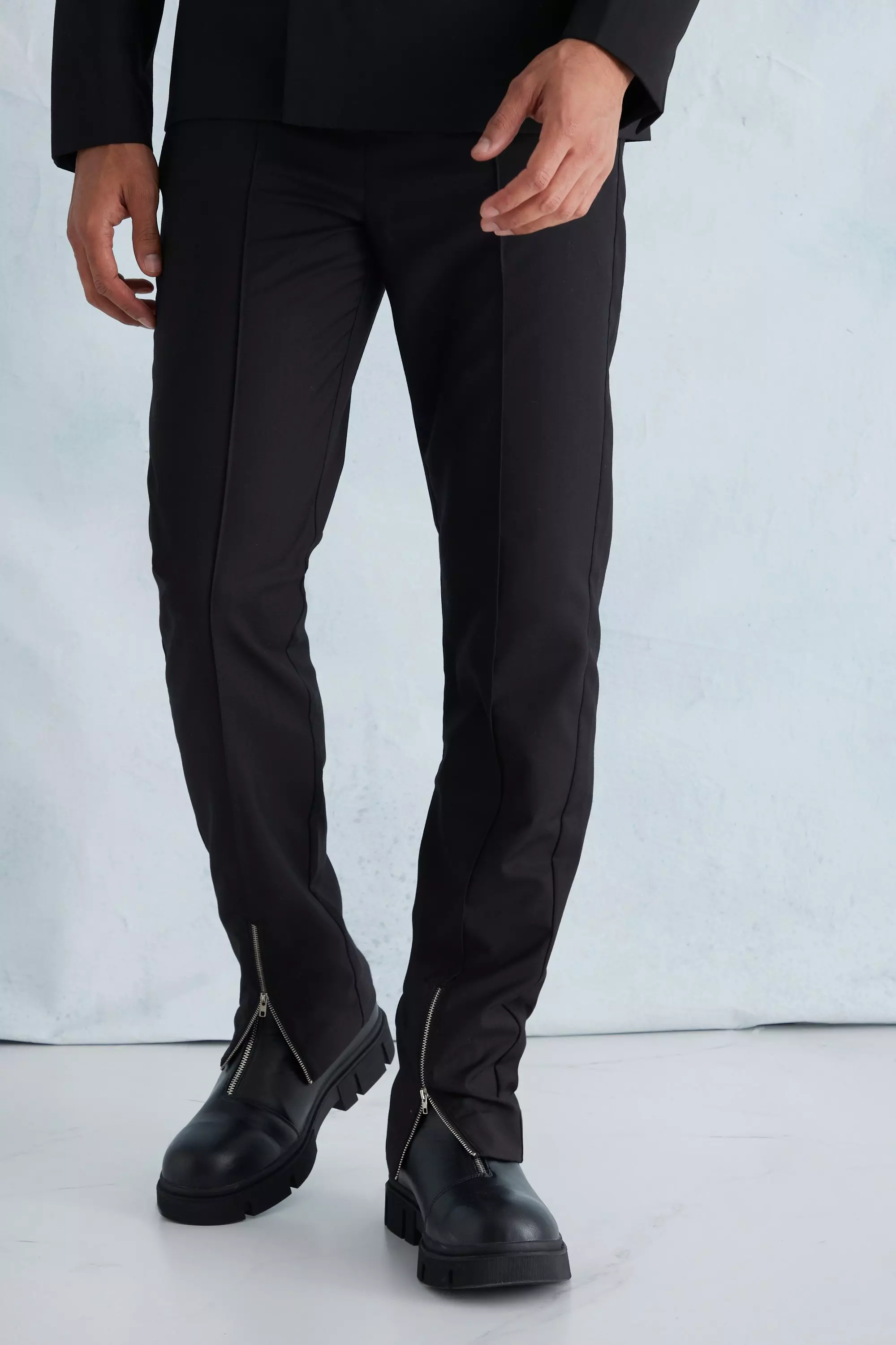 How would you go about shortening pants with this zipper detail