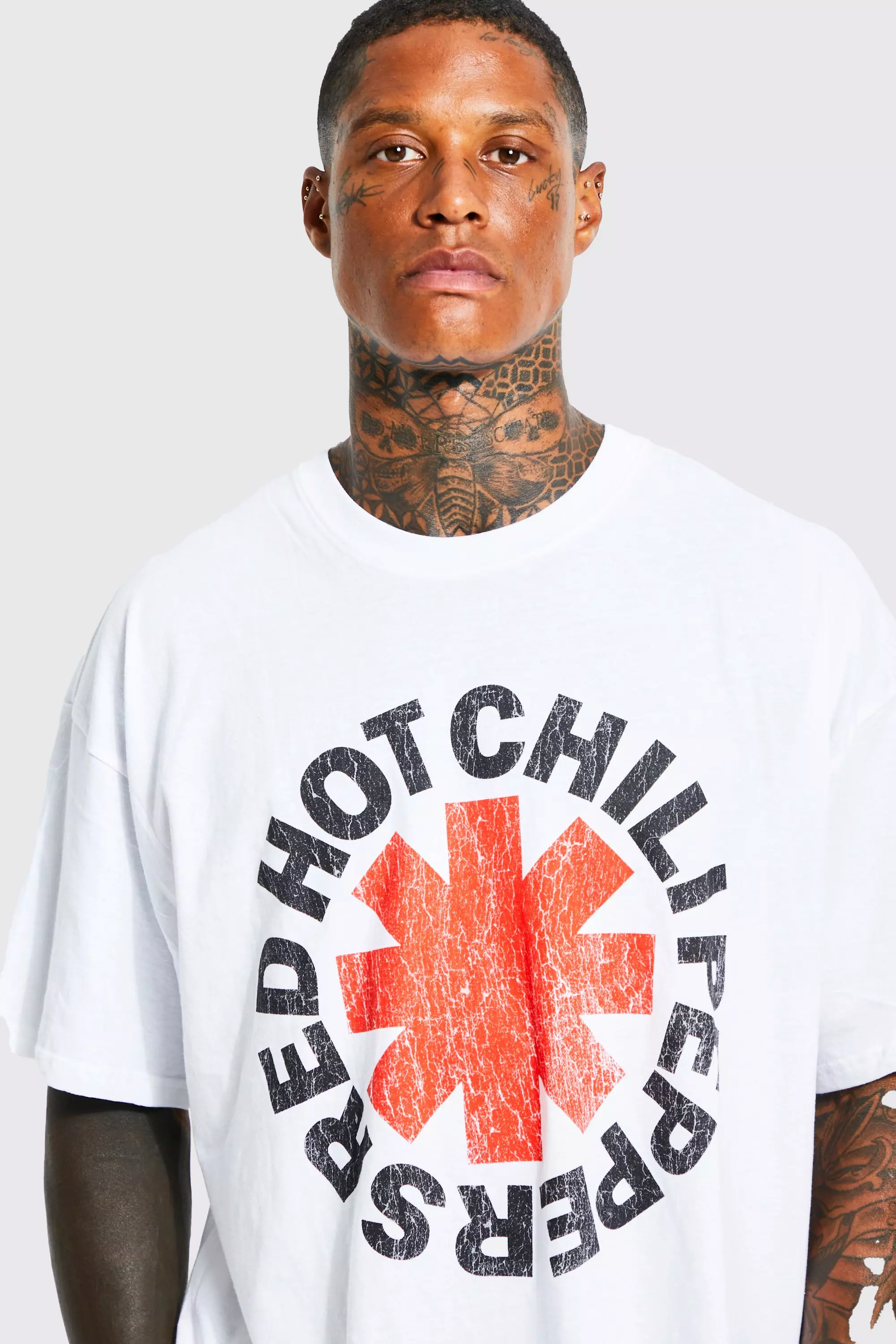 T shirt red best sale hot chili peppers homme