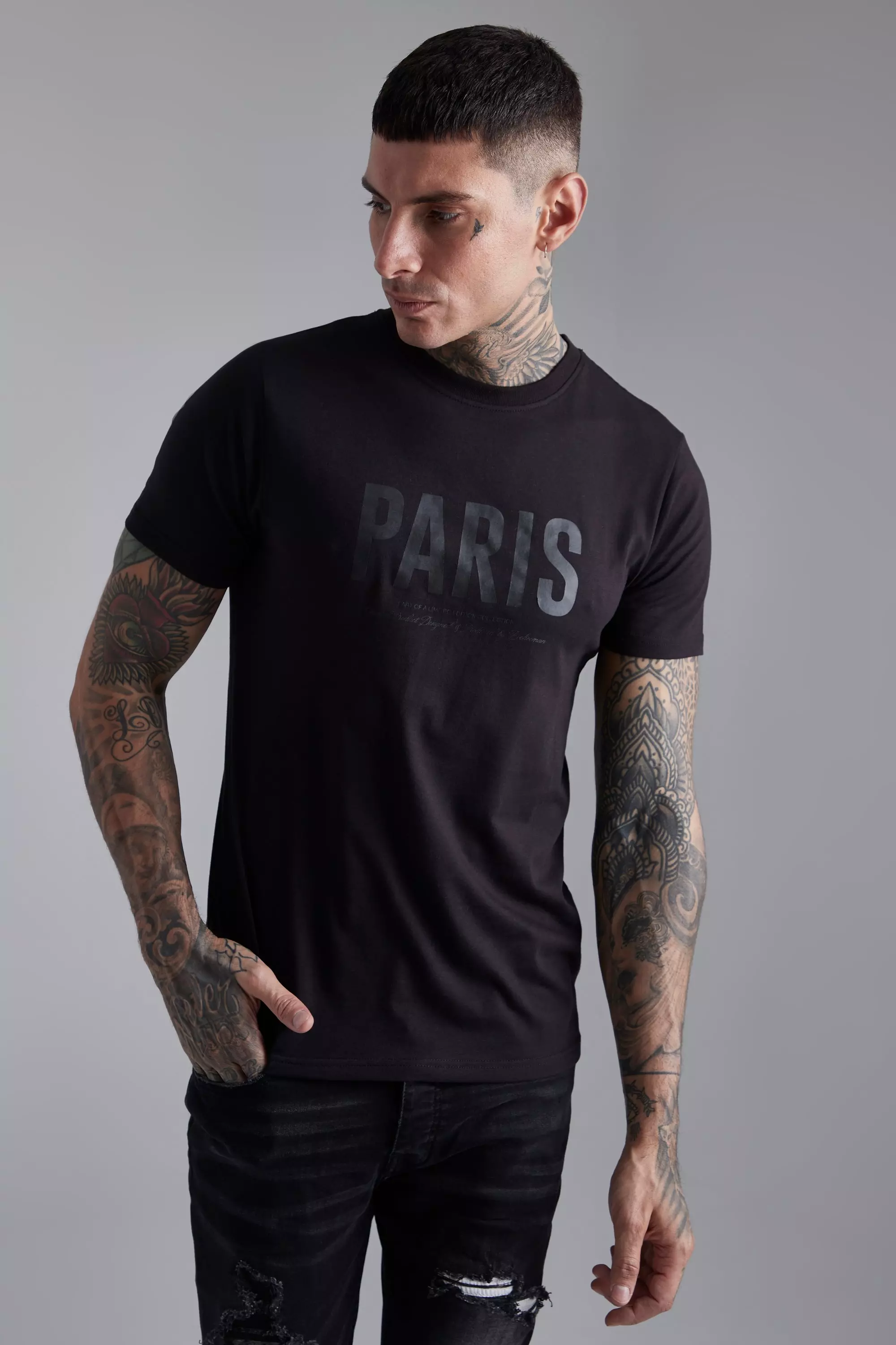 Matte black shop t shirt