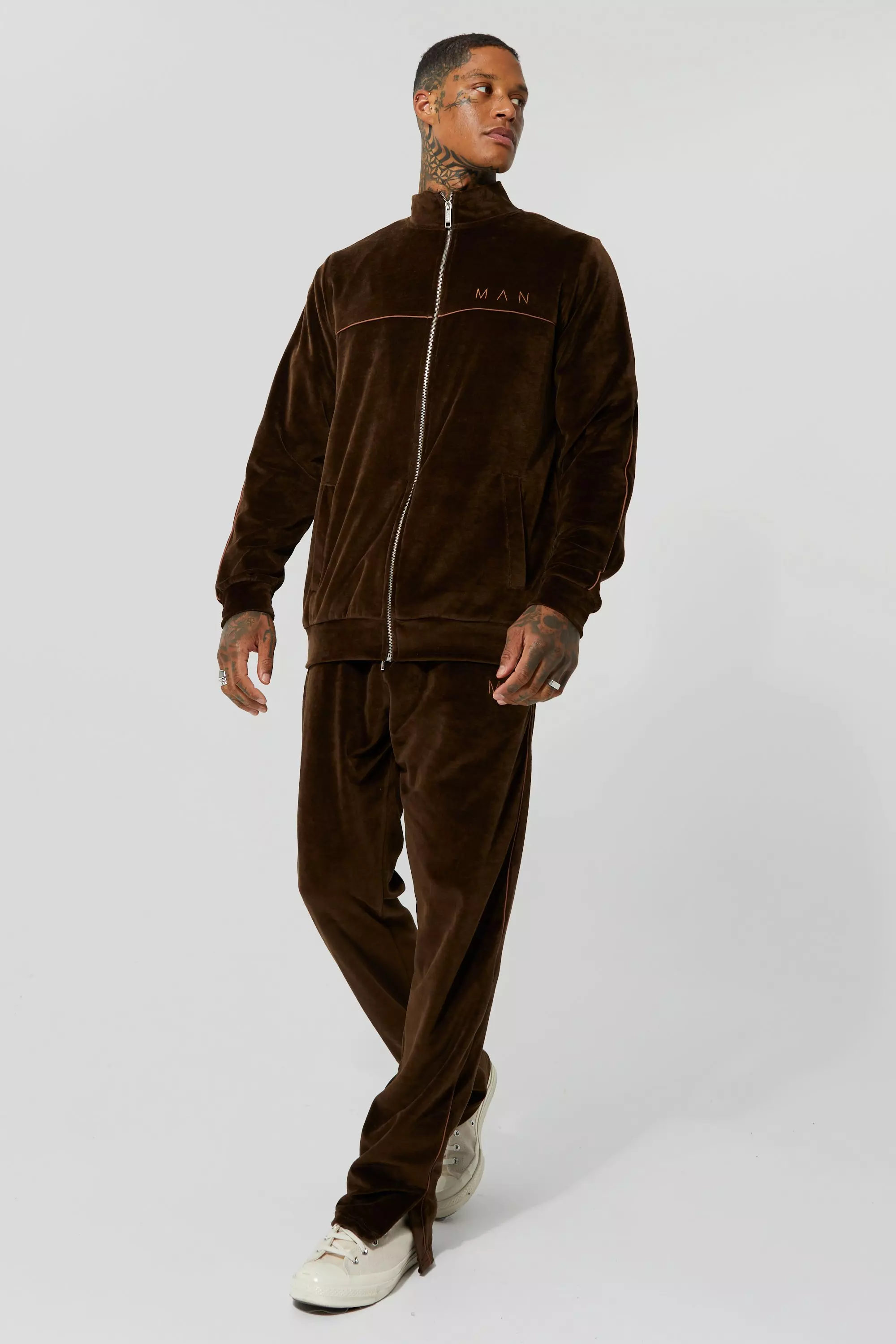 Velour sweat cheap suits for men