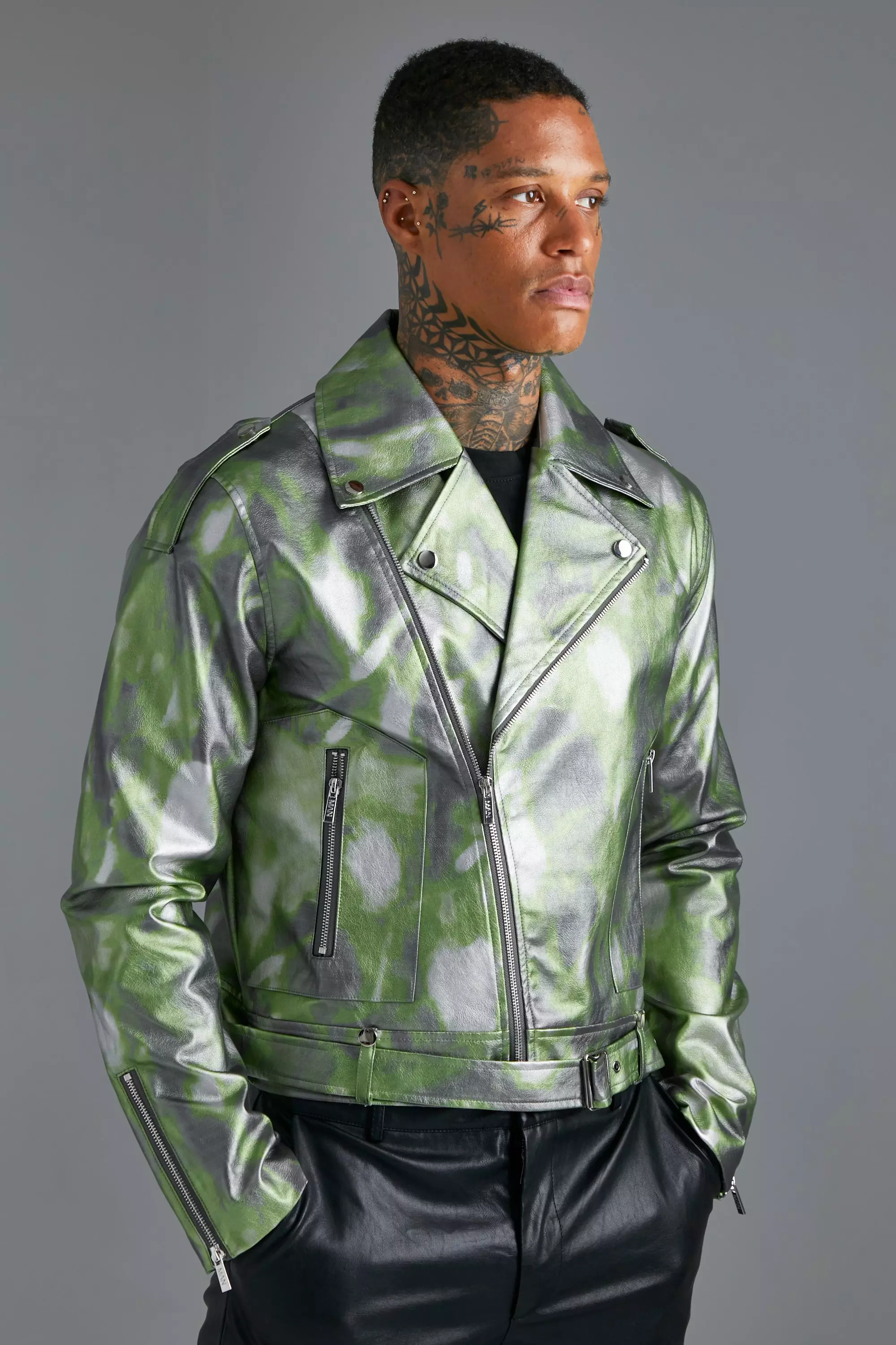 Green metallic sale jacket