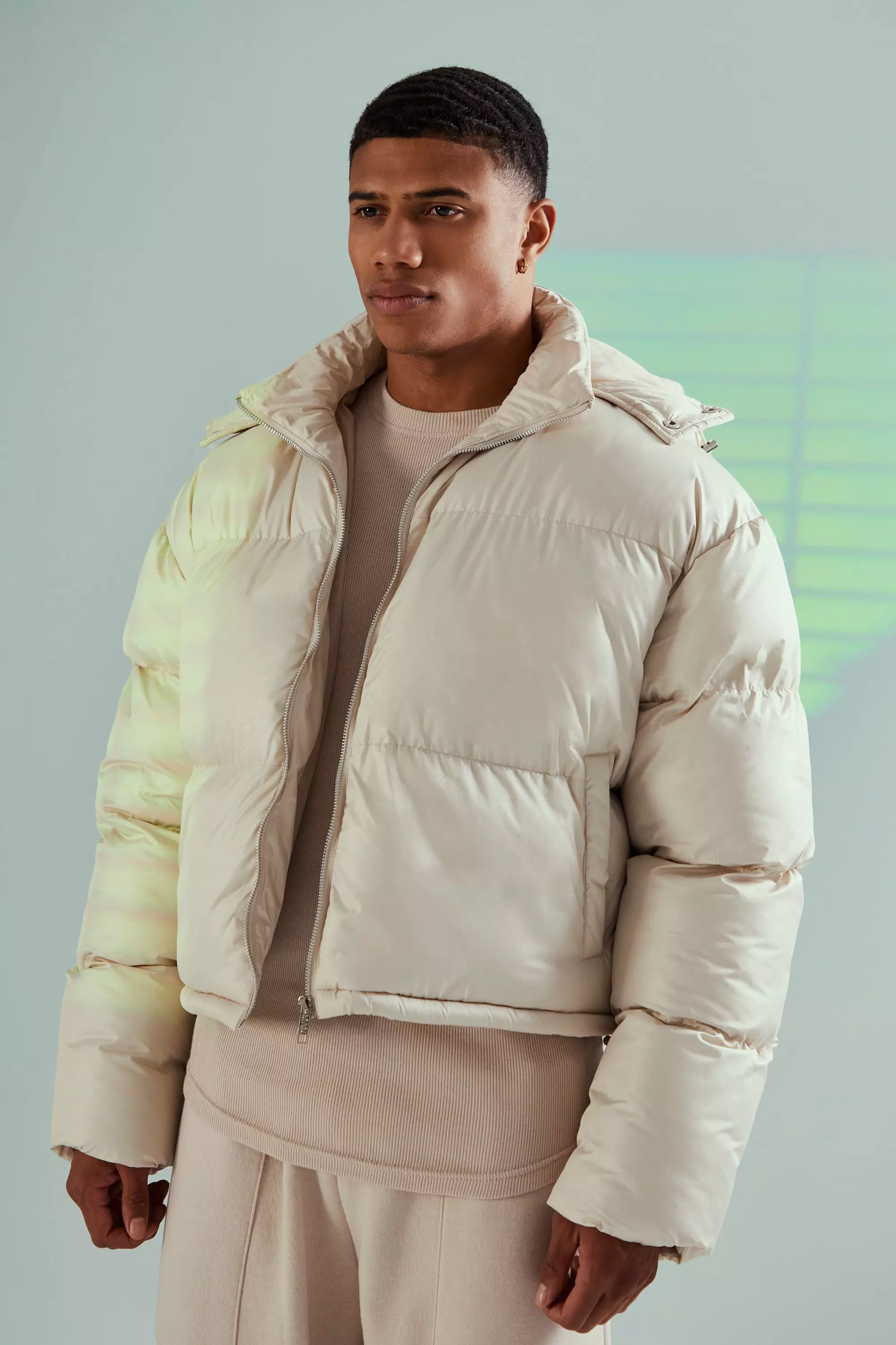 Men oversized sale puffer jacket