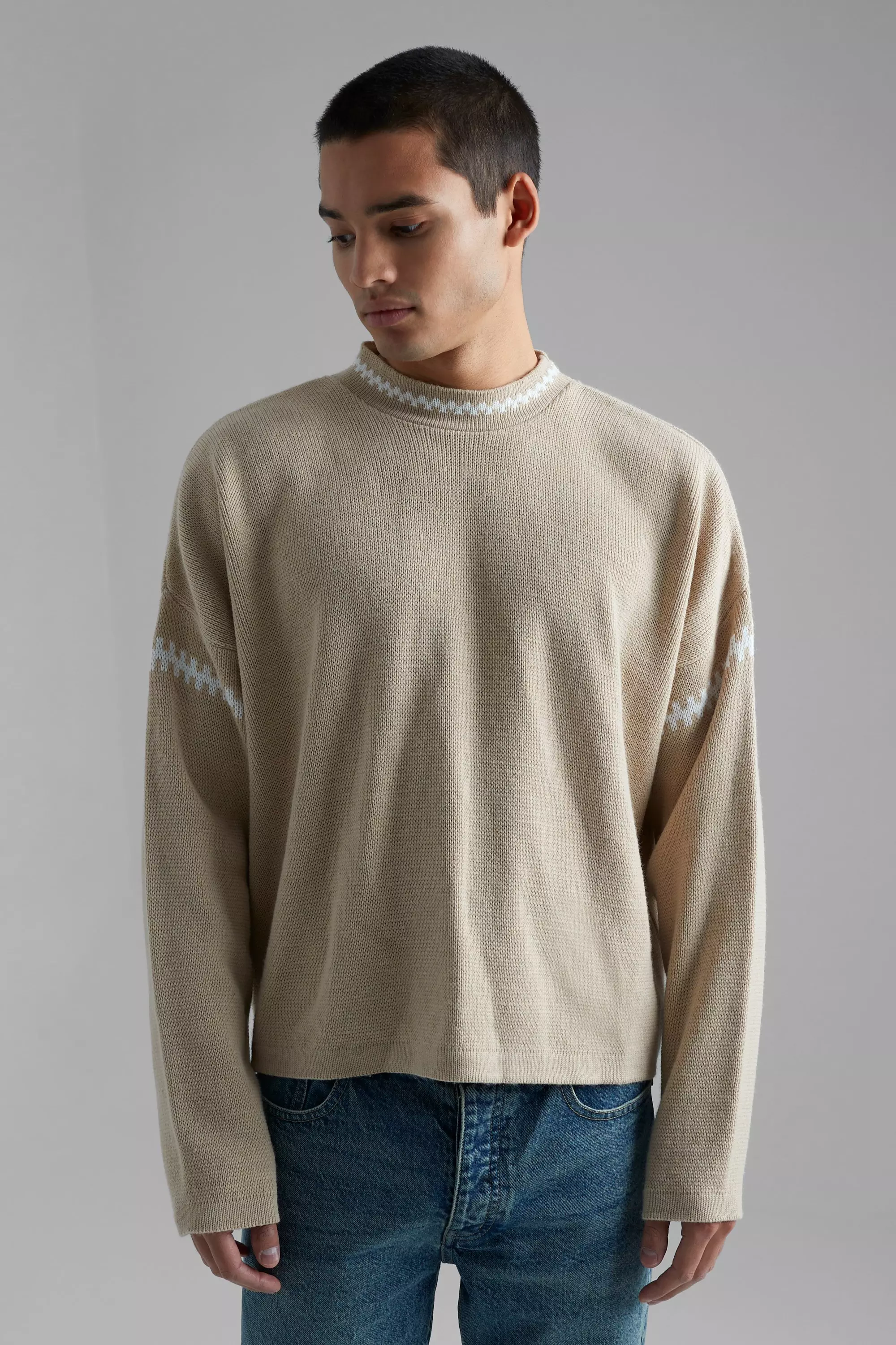 Drop on sale sleeve jumper