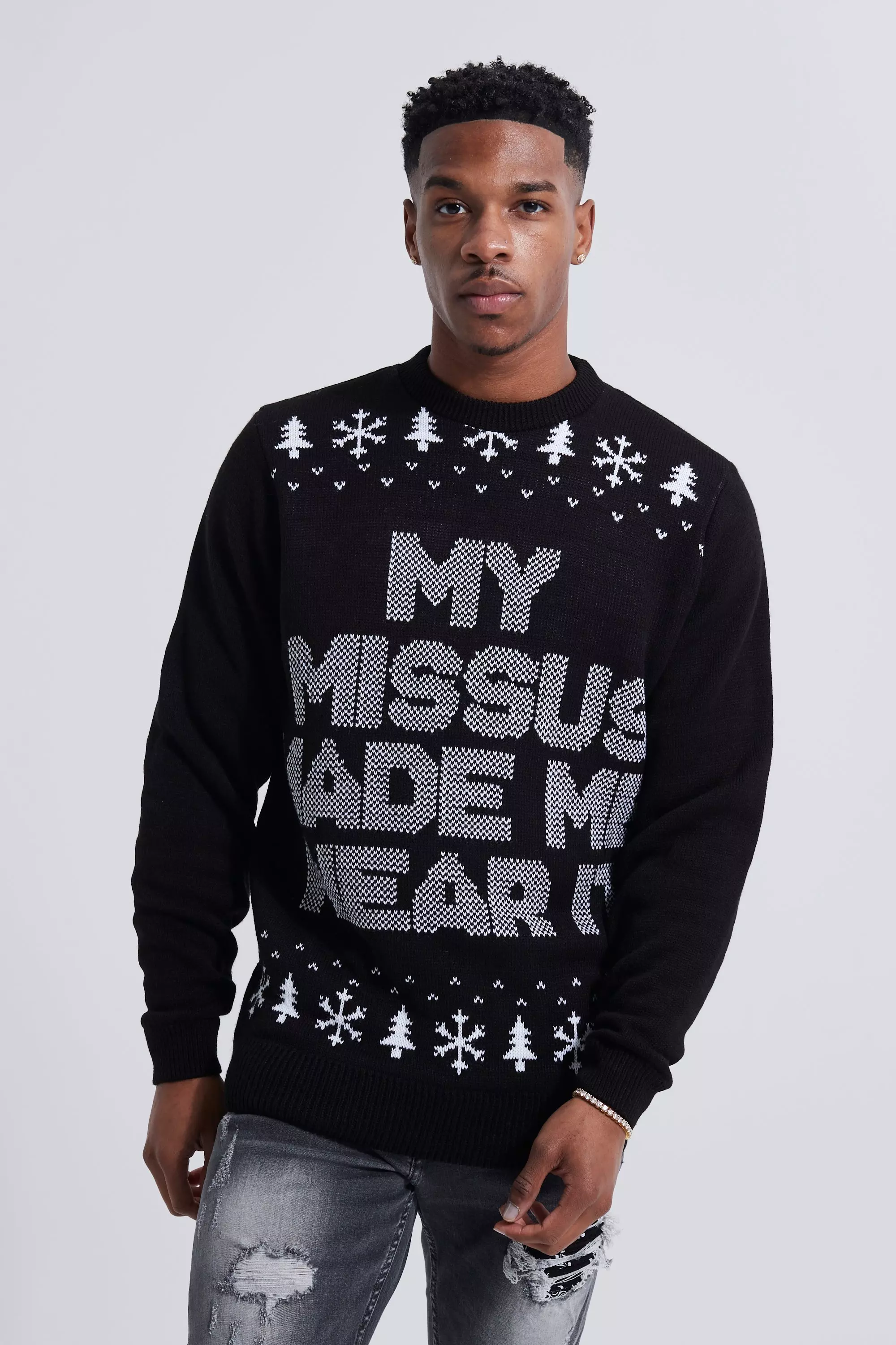 Black 2025 christmas jumpers