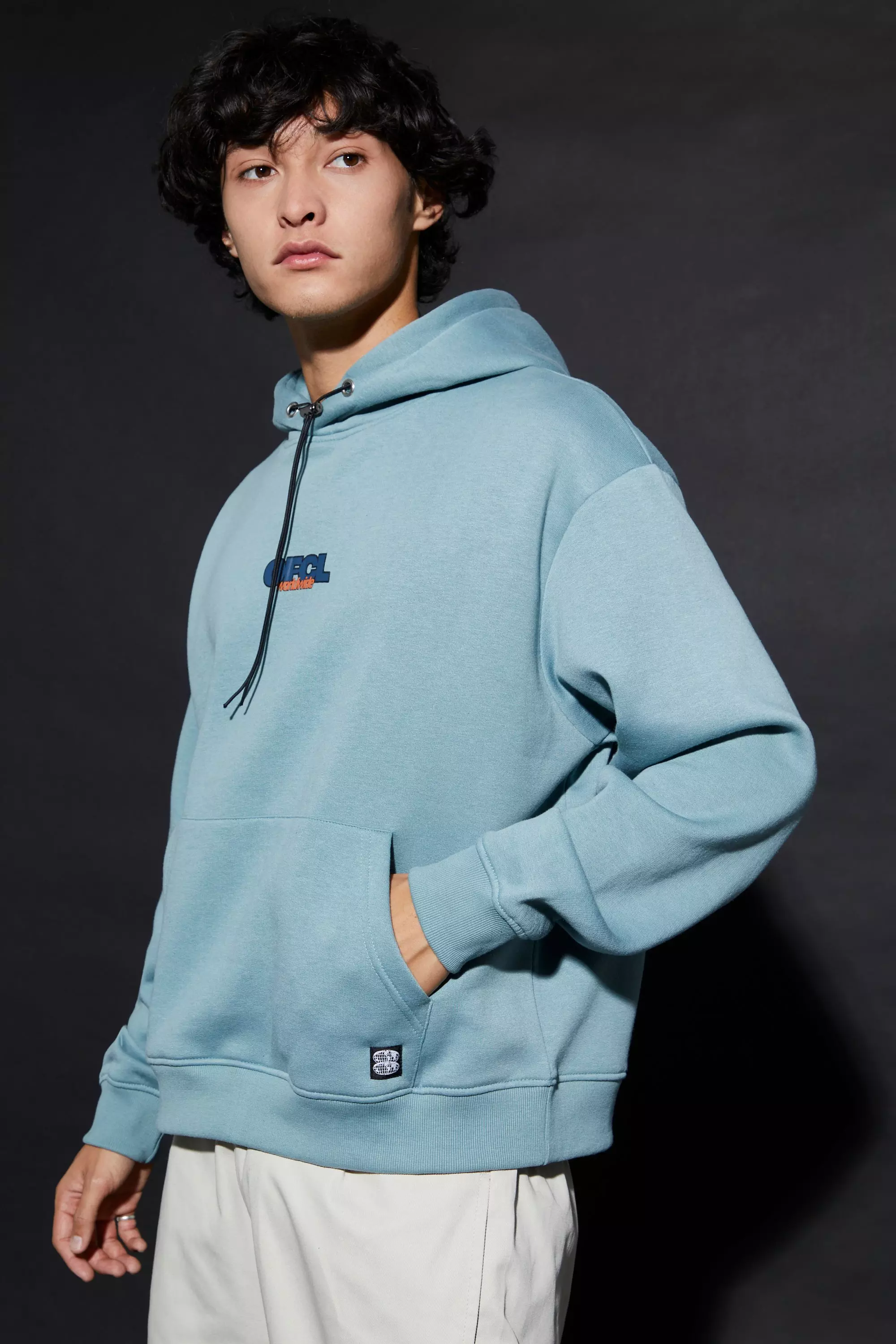 Boxy Ofcl Hoodie boohooMAN USA