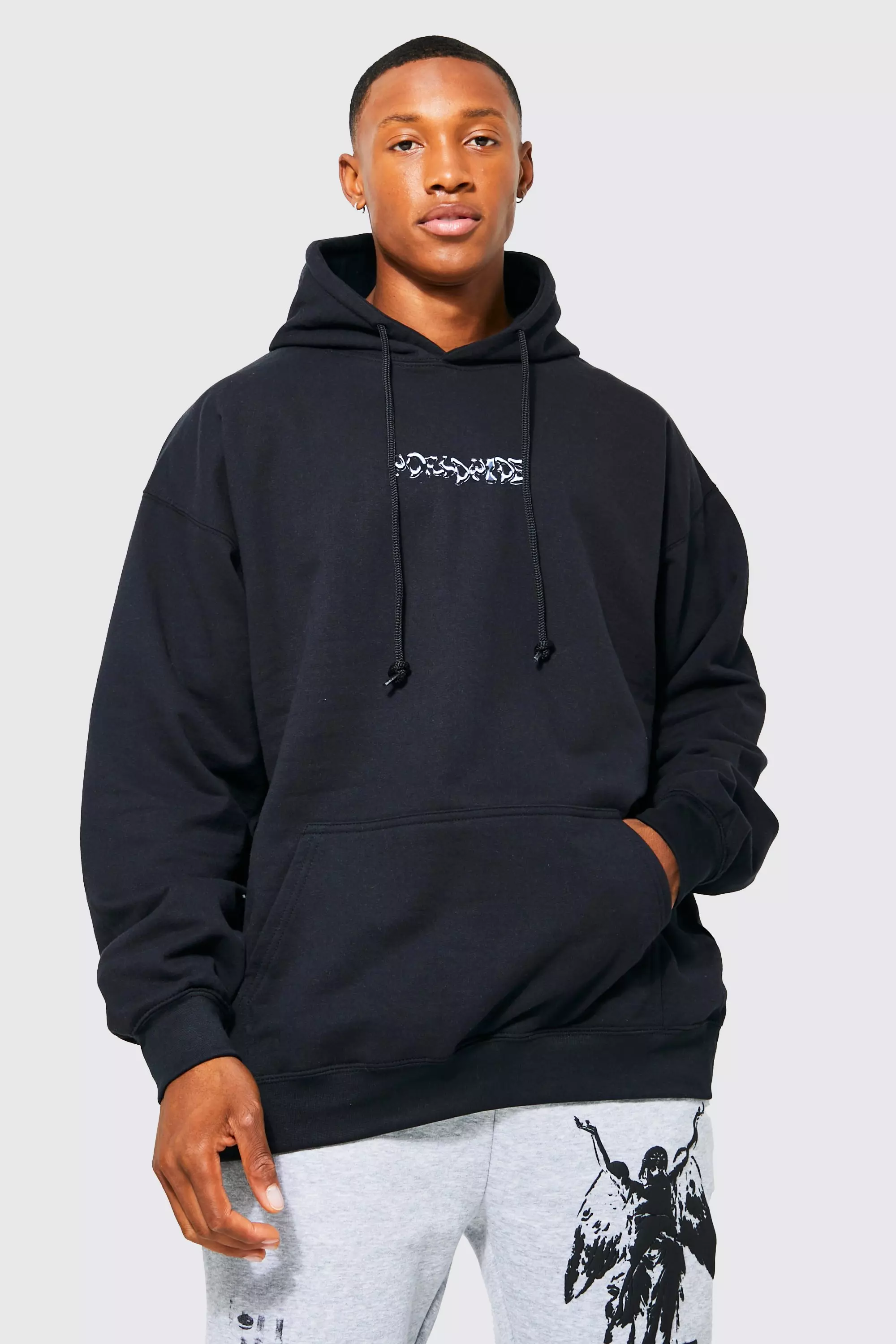 Graphic black 2025 hoodie mens