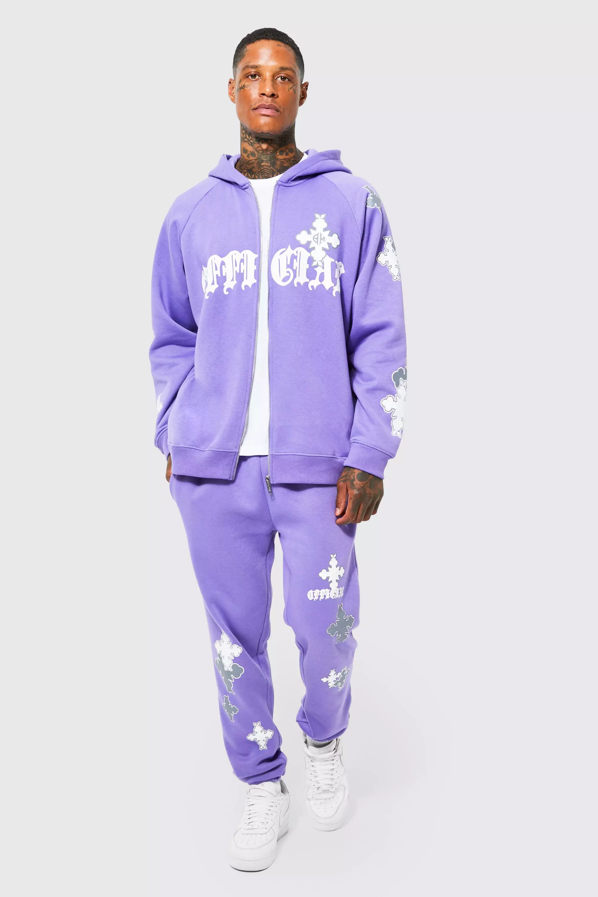 Oversized butterfly zip online through tracksuit