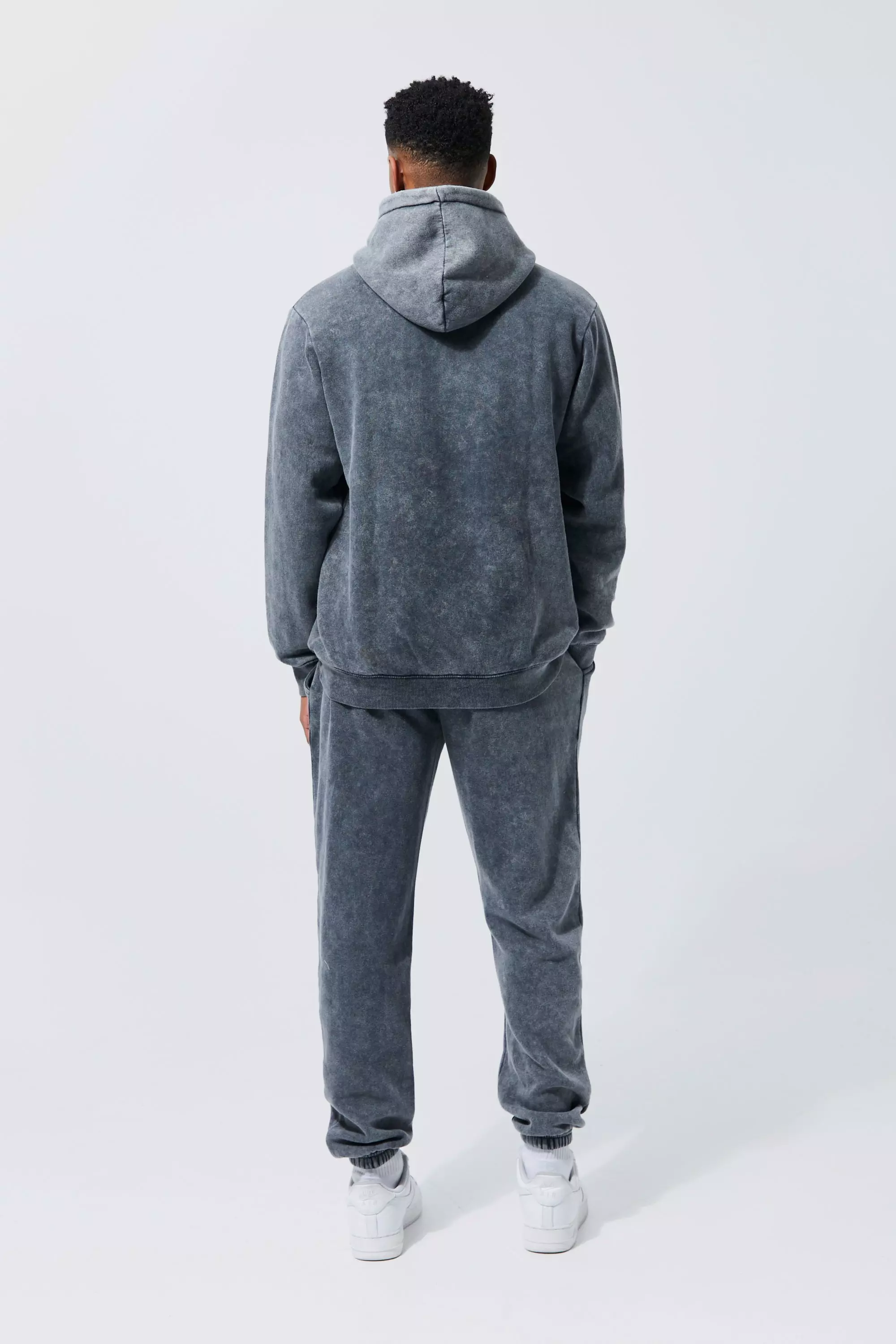 Duck and Cover - Mens 'MELBRAY' Crew Sweat & Jogger Set - Charcoal