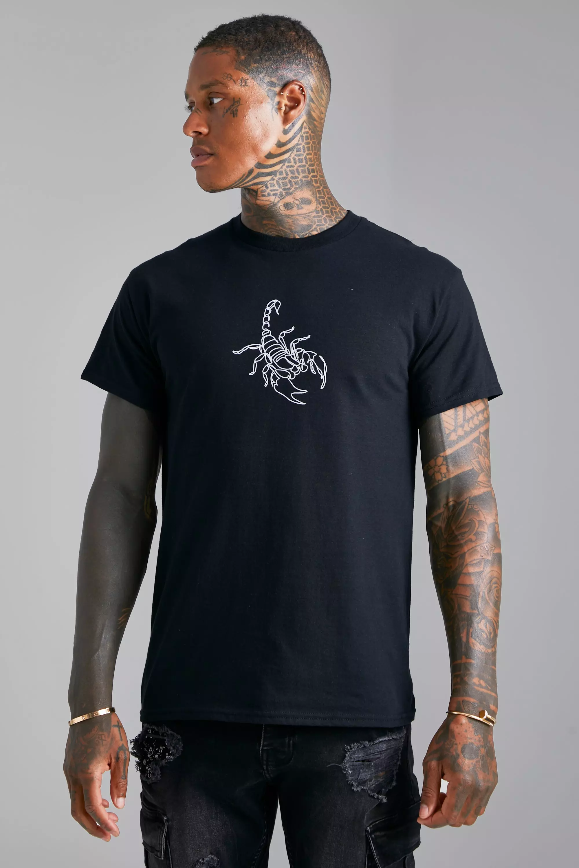 Hugo boss shop scorpion t shirt