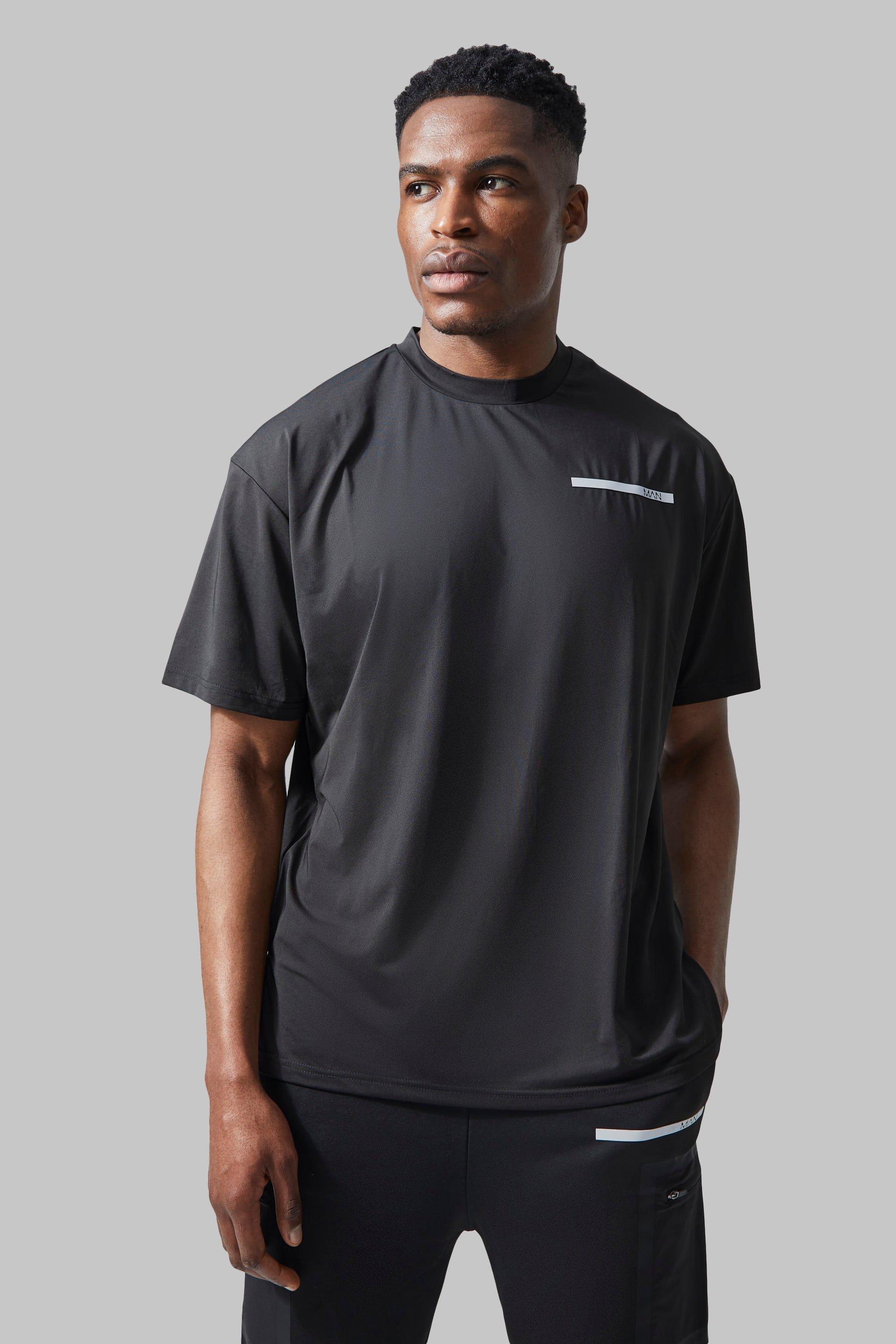 Image of T-shirt oversize Man Active per alta performance, Nero