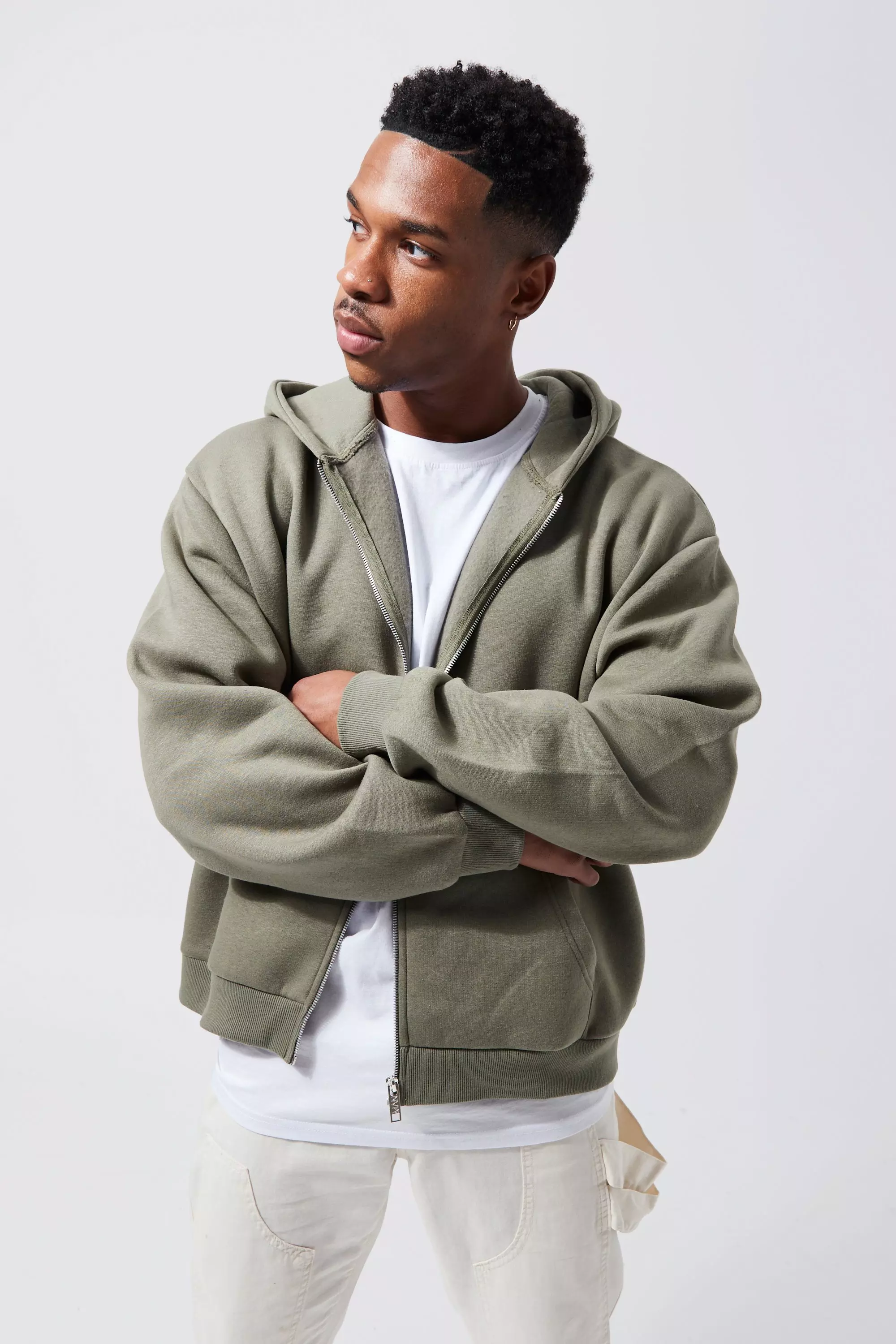 Regular Fit Zip-through hoodie