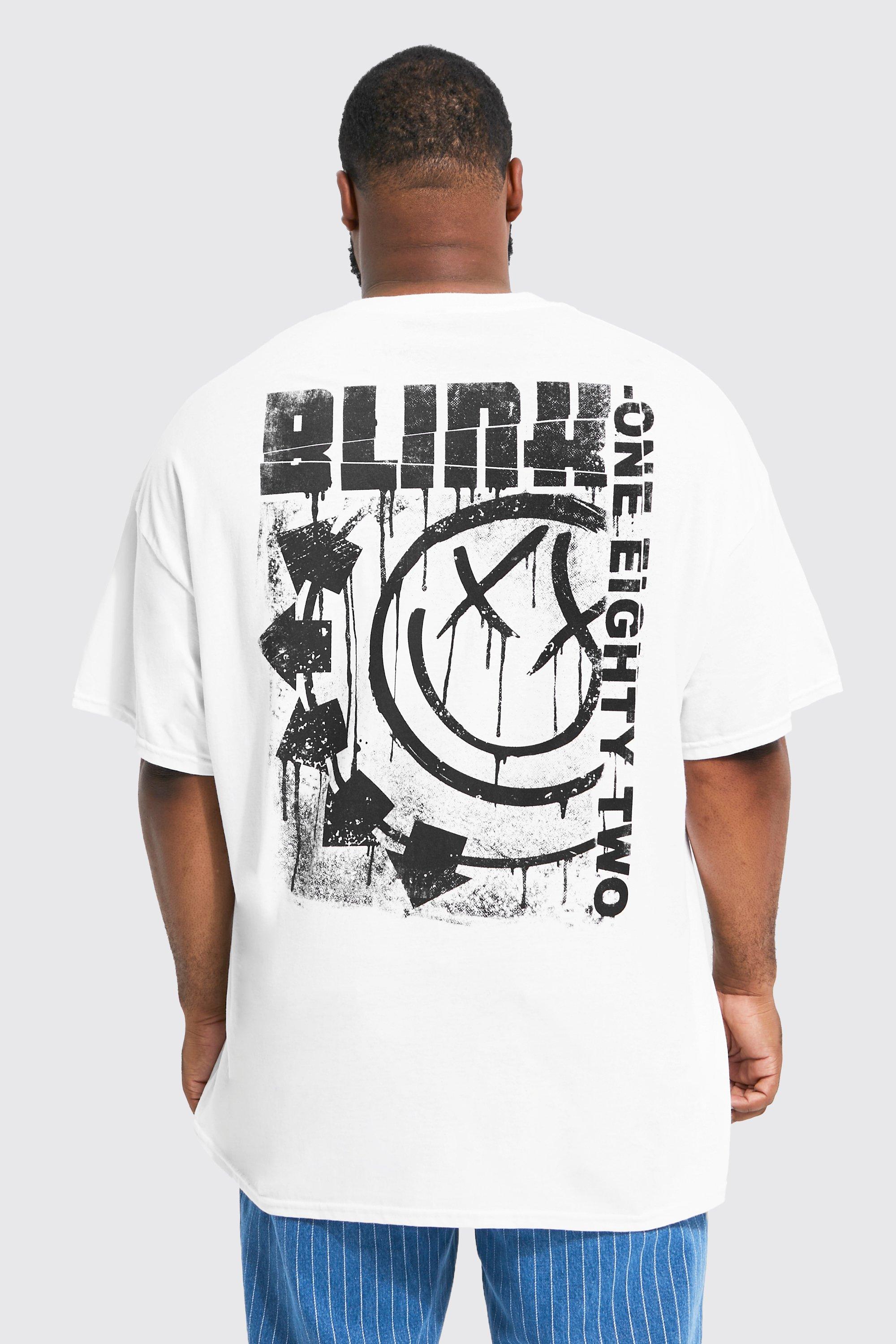 Image of T-shirt Plus Size ufficiale dei Blink 182, Bianco