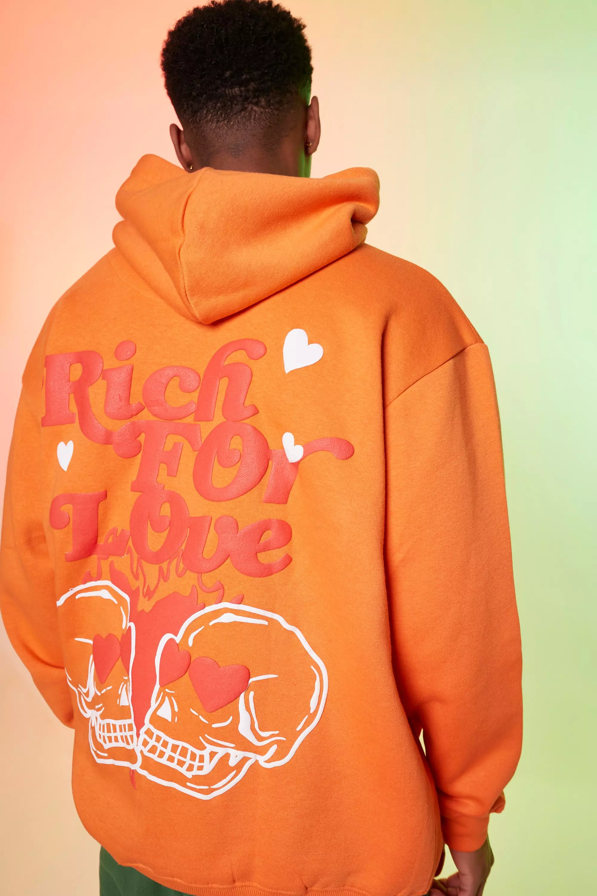 Oversized Heart Graphic Hoodie