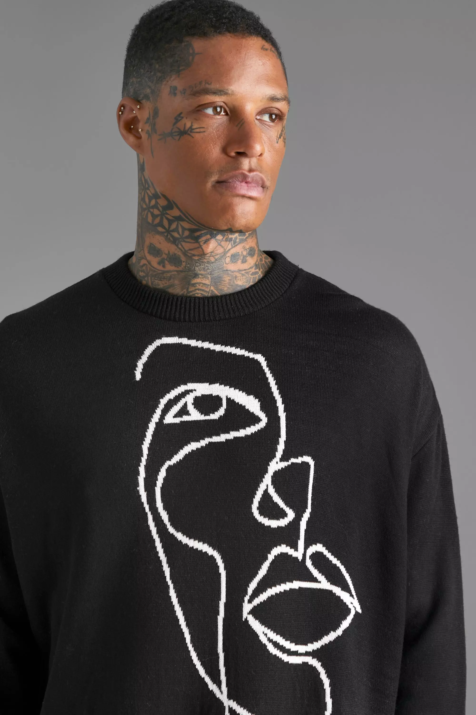 Black face sale sweatshirt