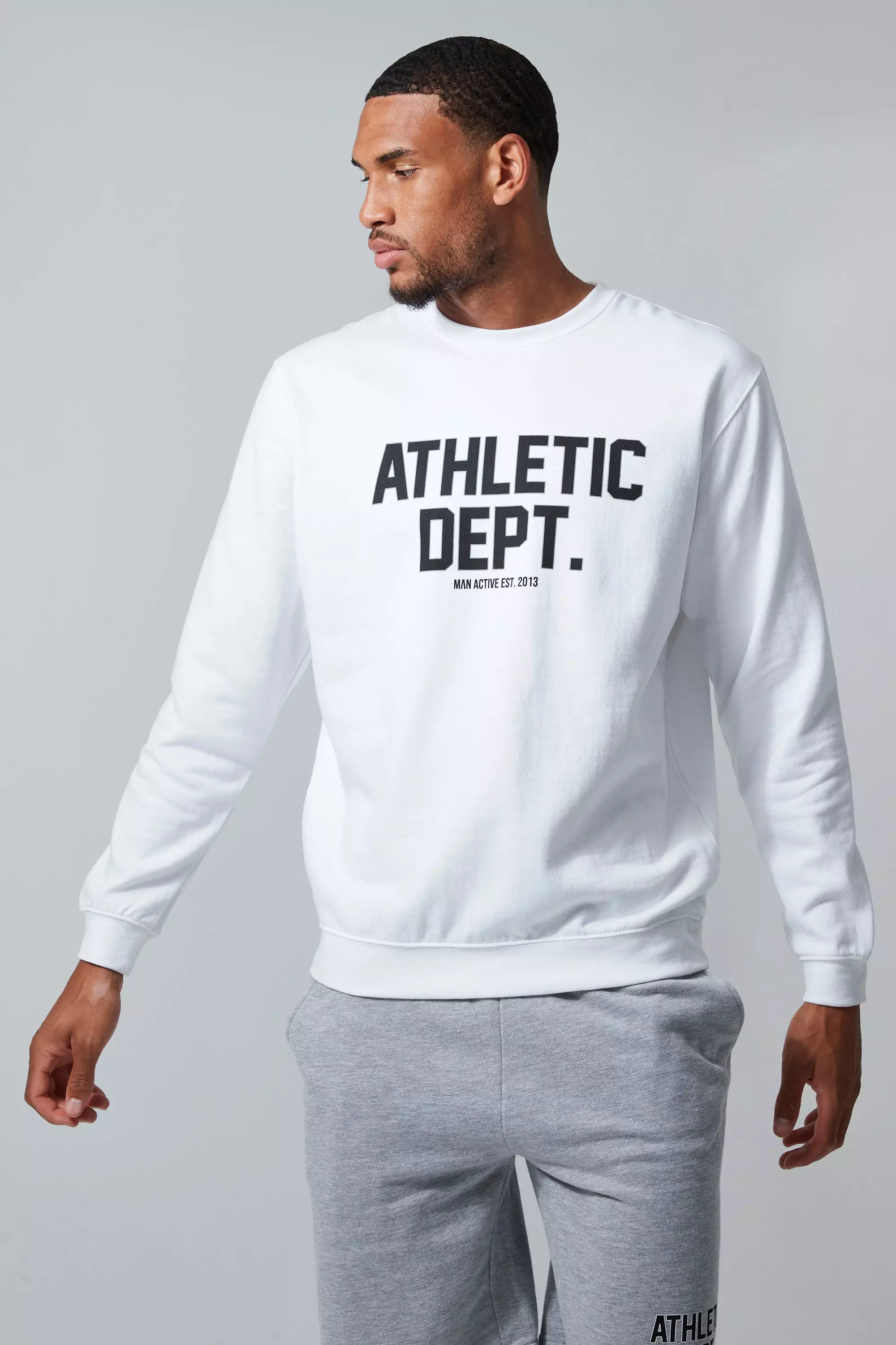 Tall Man Active Athletic Dept. Sweatshirt | boohooMAN USA