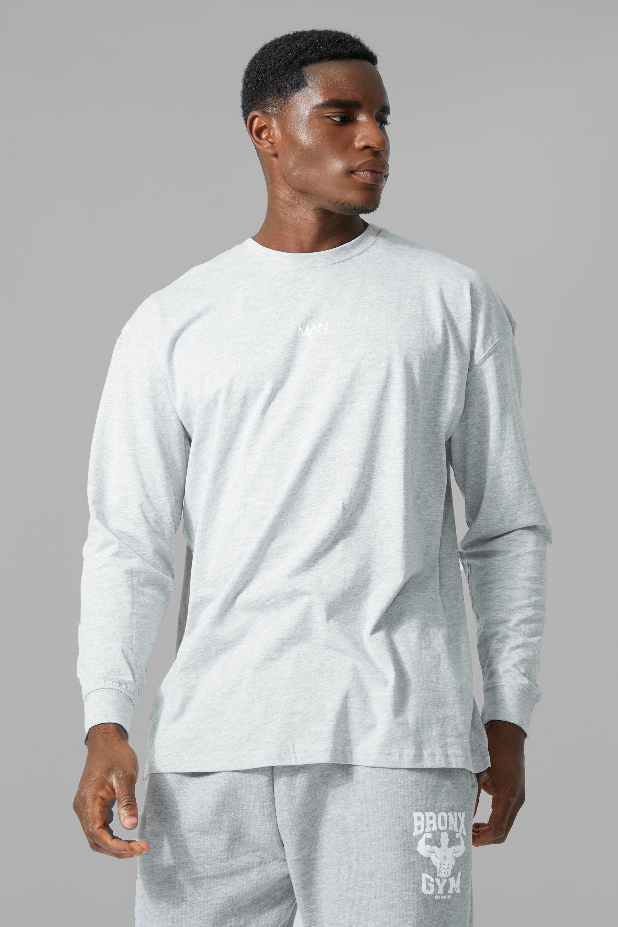long sleeve oversized gym top