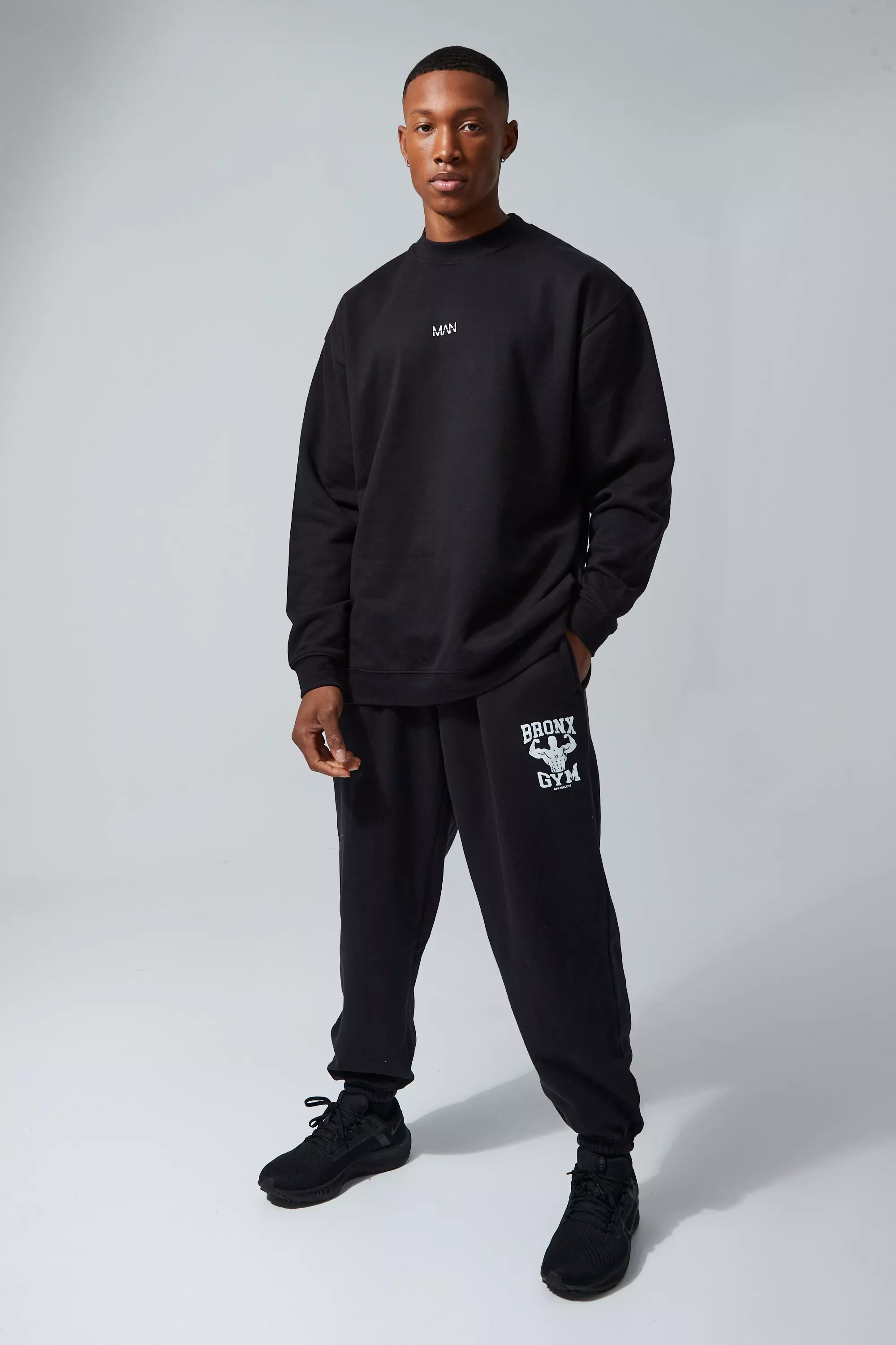 Jogging de sport oversize à slogan Bronx - MAN Active