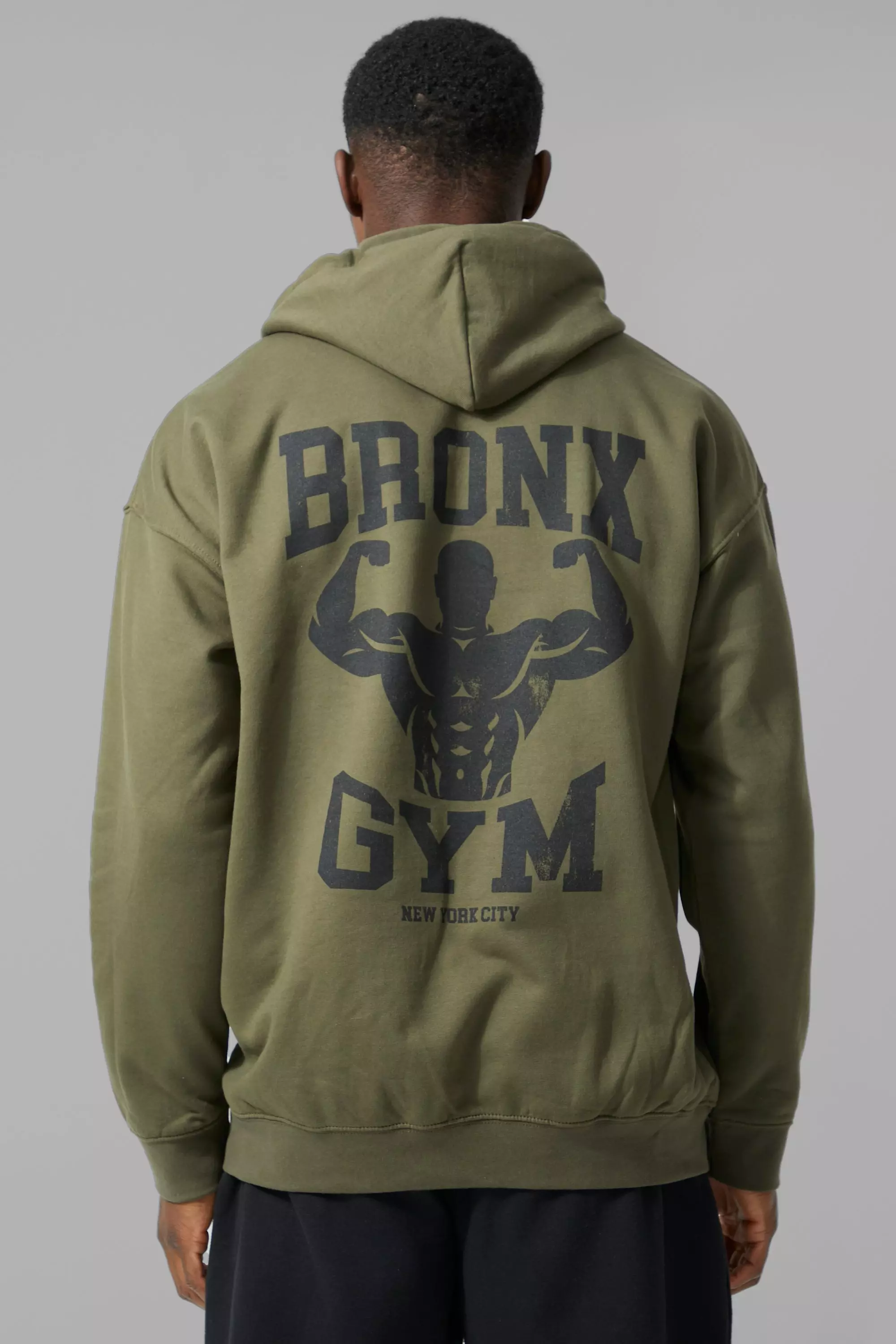 Man Active Oversized Bronx Gym Hoodie