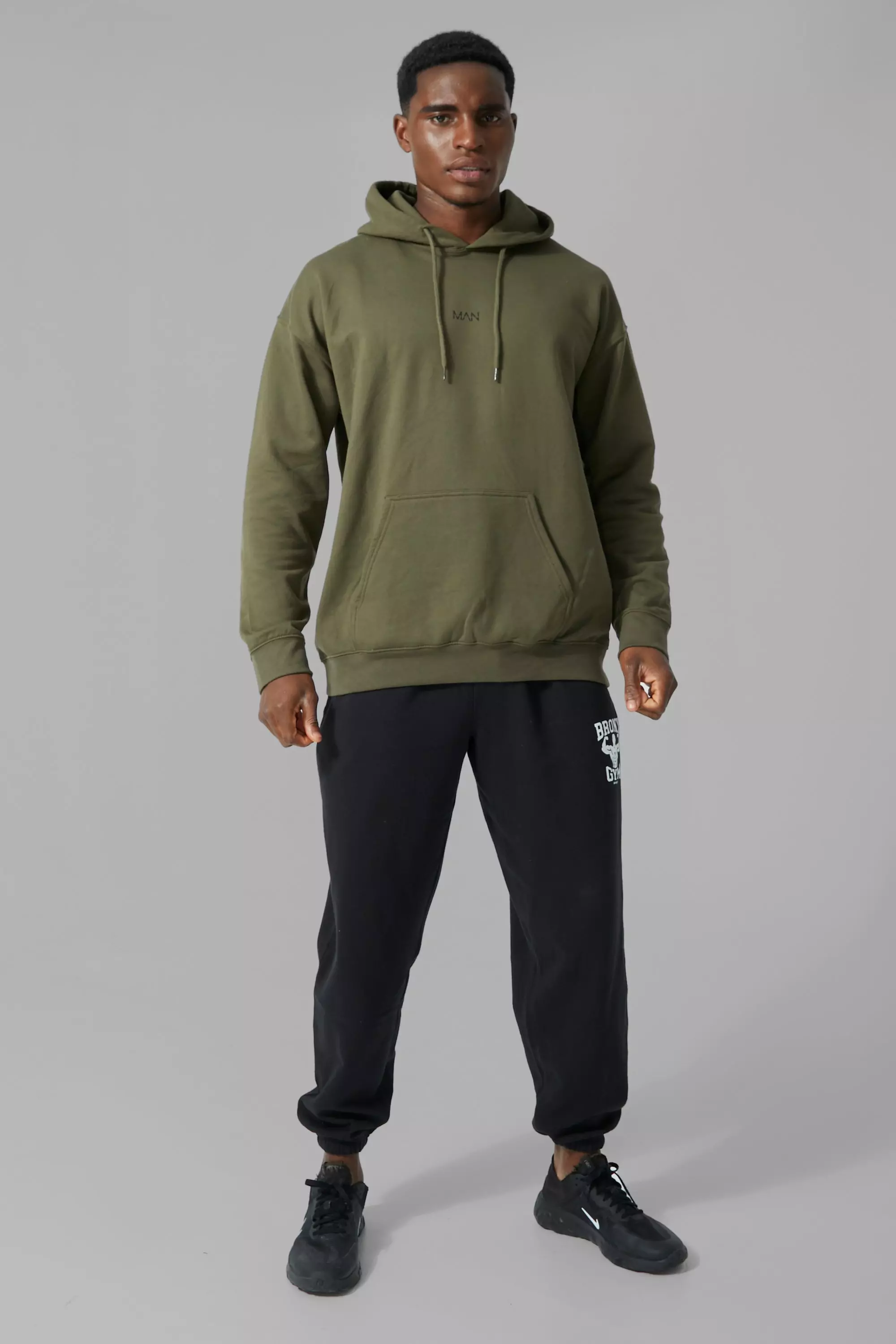 Man Active Oversized Bronx Gym Hoodie boohooMAN USA