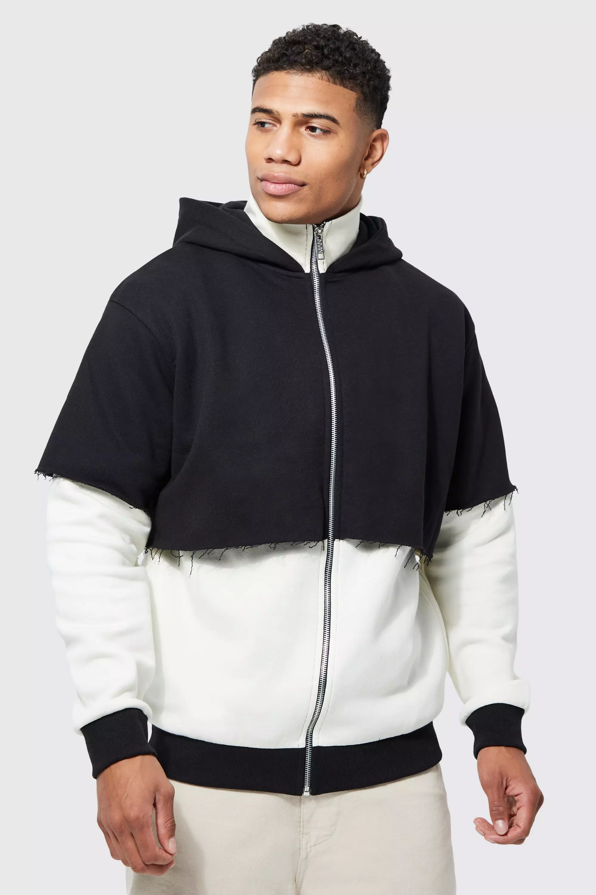 Oversized Double Layer Hoodie