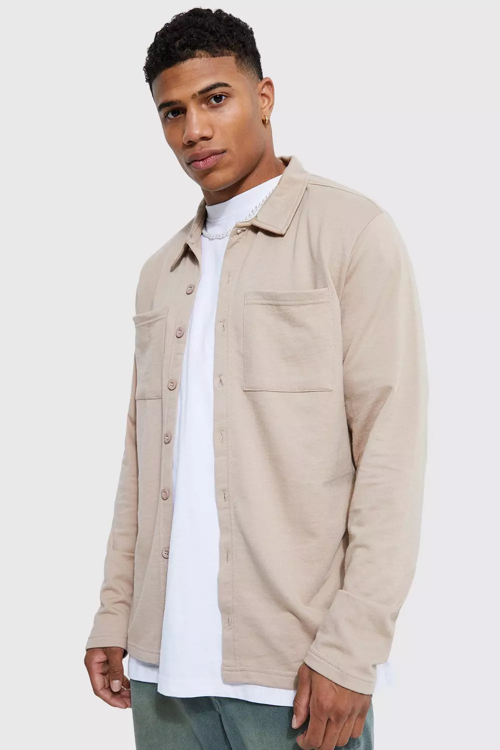 Boohooman overshirt hot sale