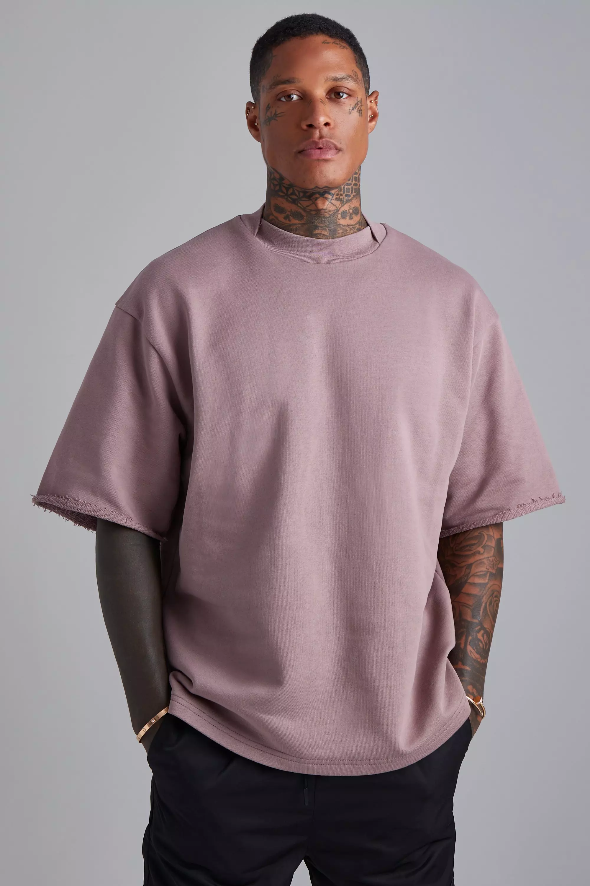 Oversized short sleeve sweatshirt clearance mens