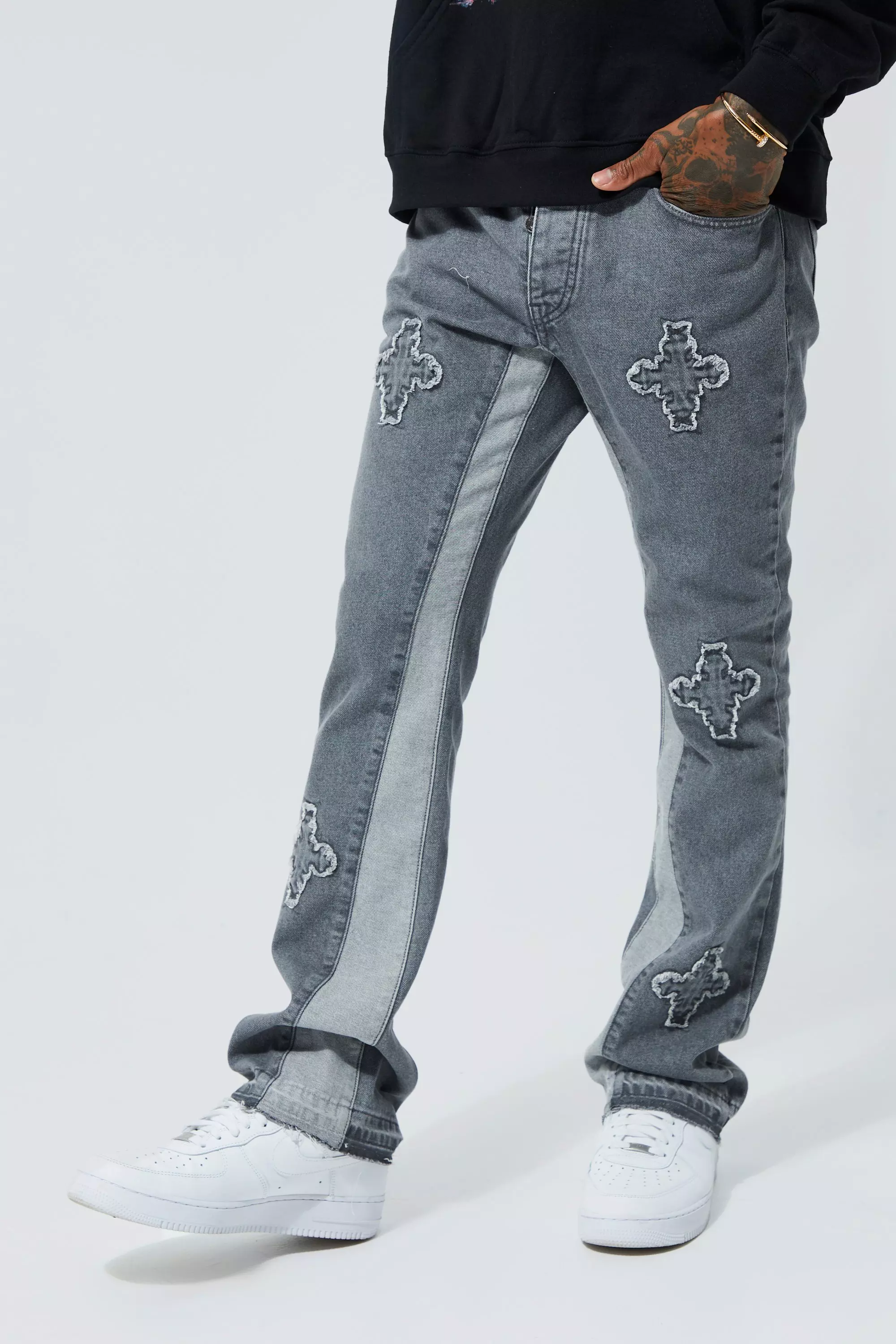 Custom Flare Pants Men's Flared Sweatpants Unisex Slim Fit