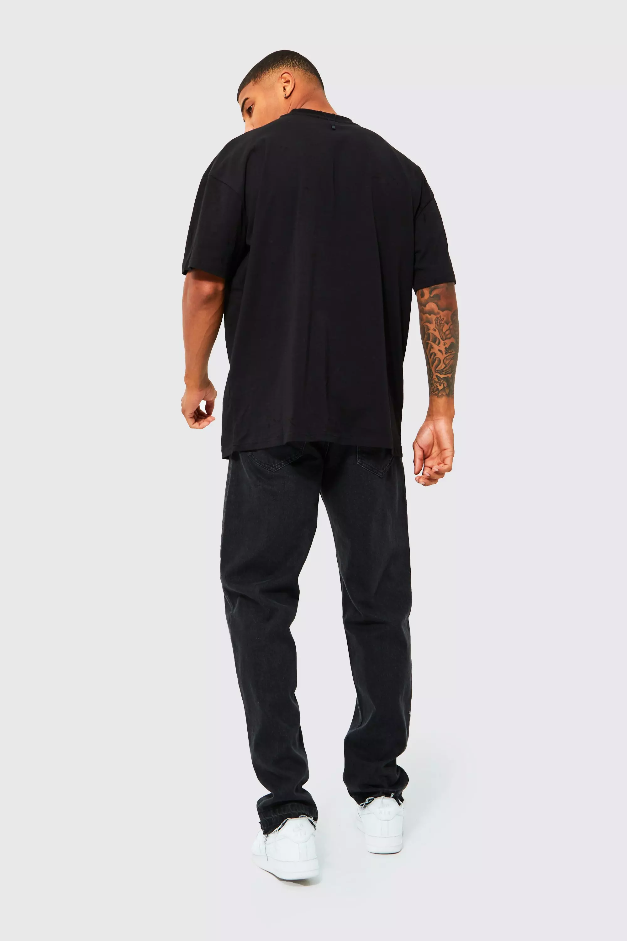 Oversized Black T-shirt Home – whyme.brand