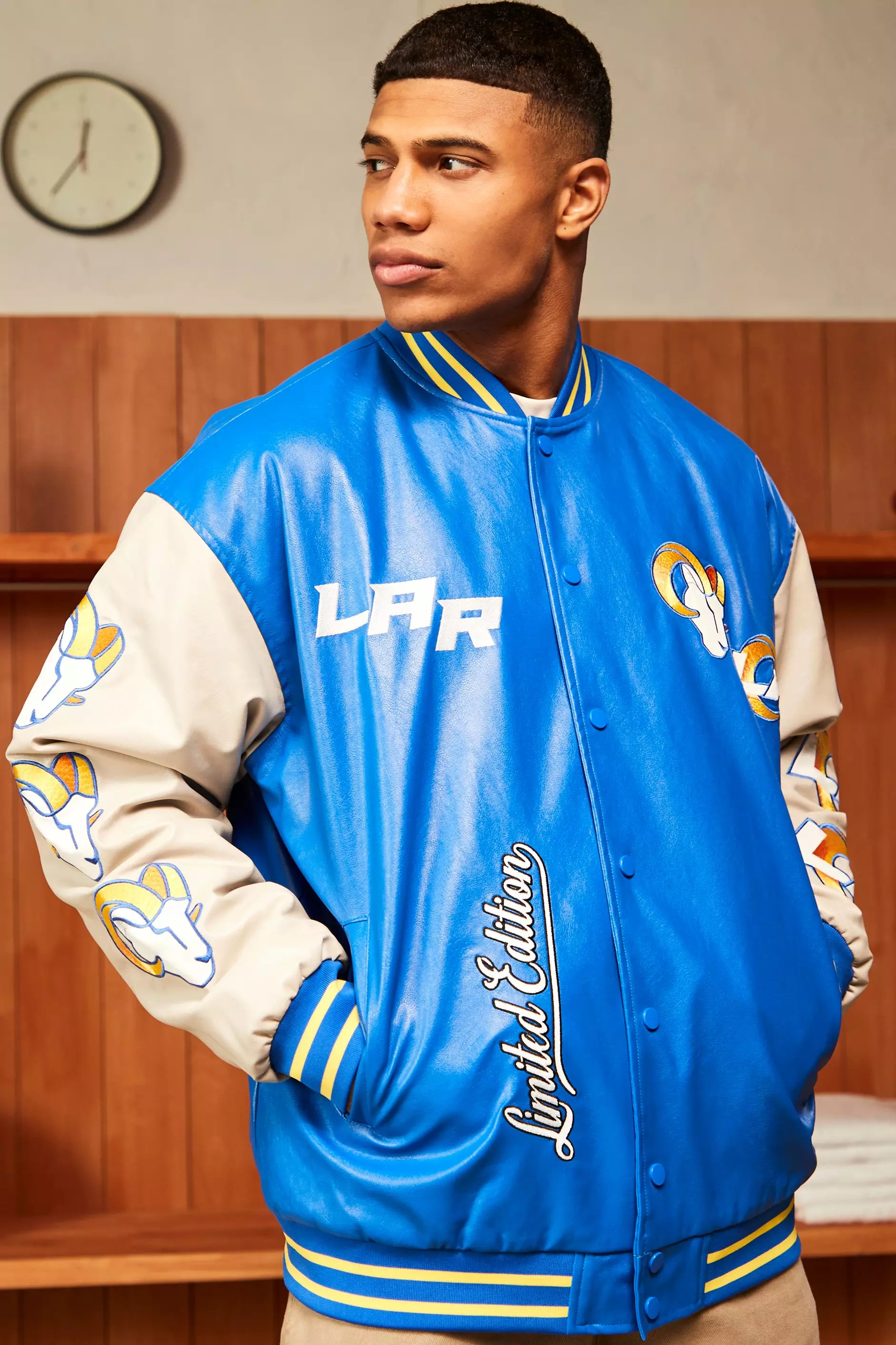 La rams clearance varsity jacket