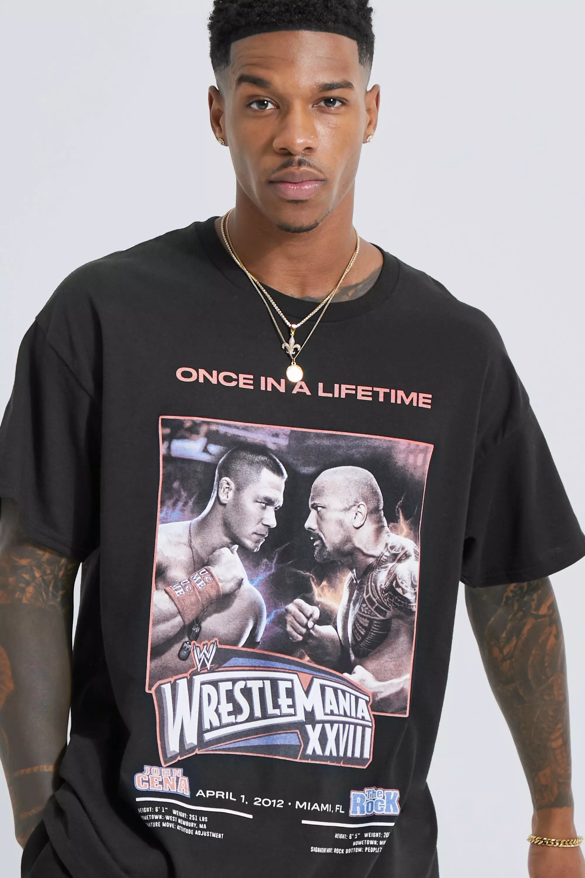 Oversized Wwe License T shirt