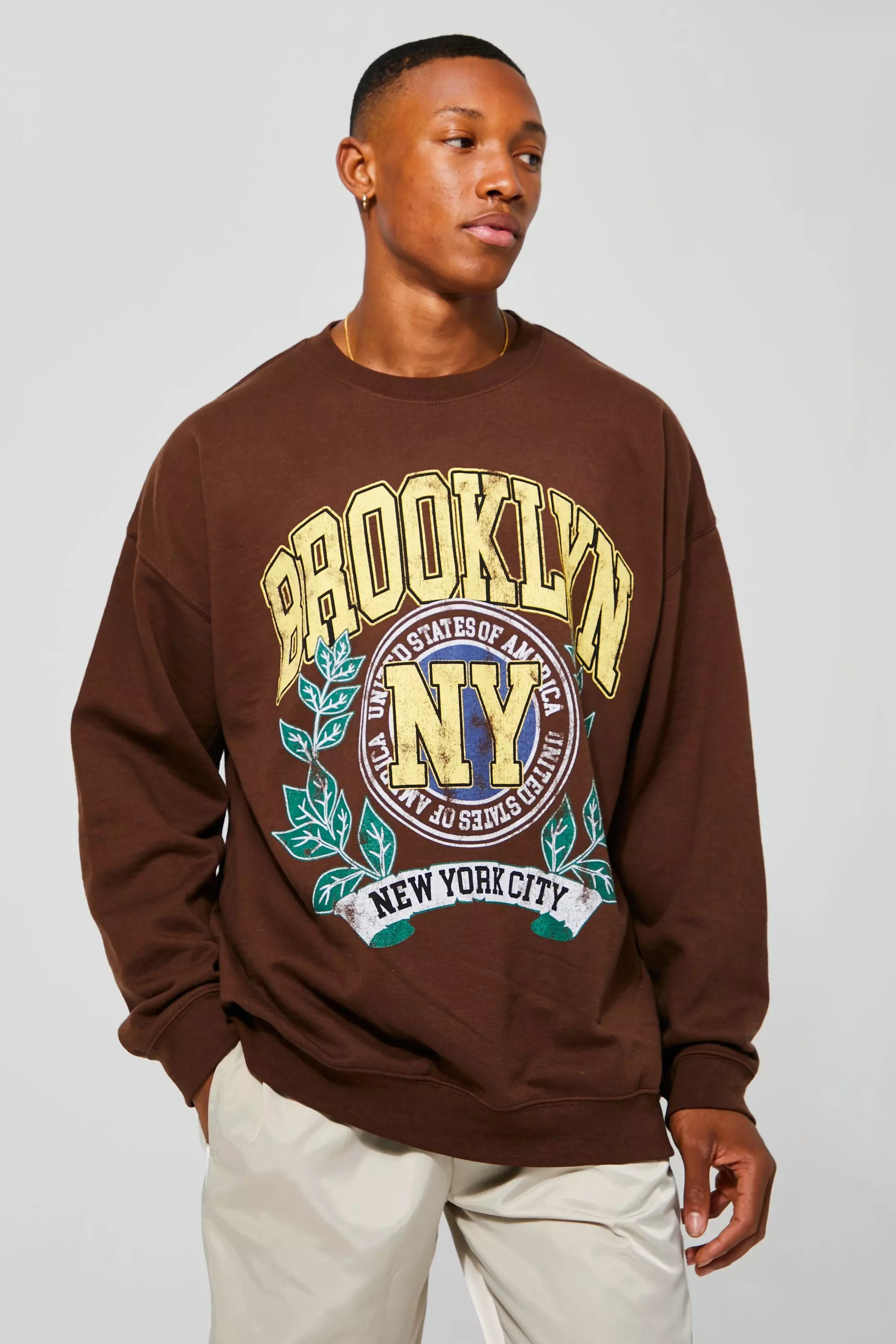 Oversized Brooklyn Nyc Sweatshirt