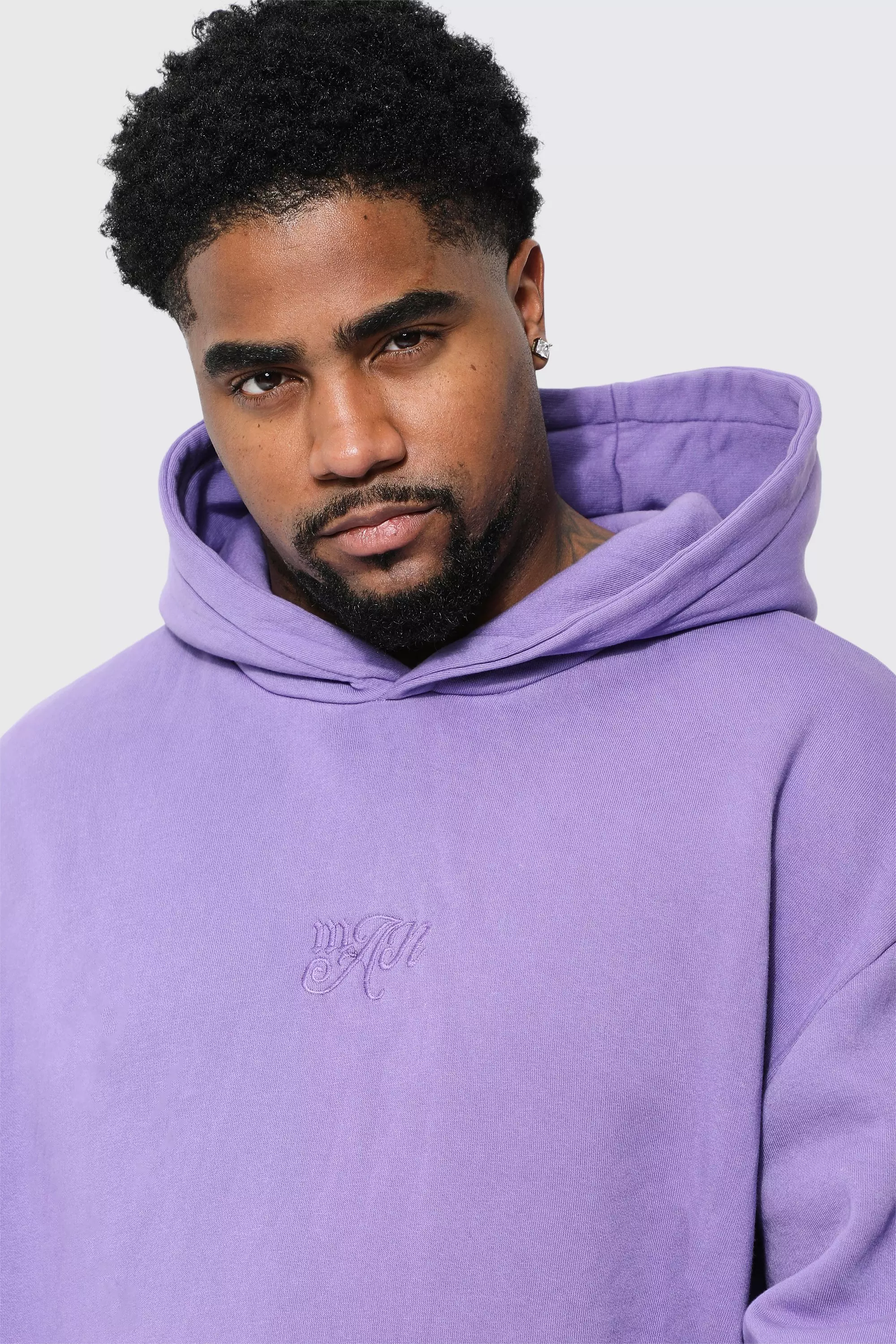 Plus Oversized Washed Man Hoodie boohooMAN USA