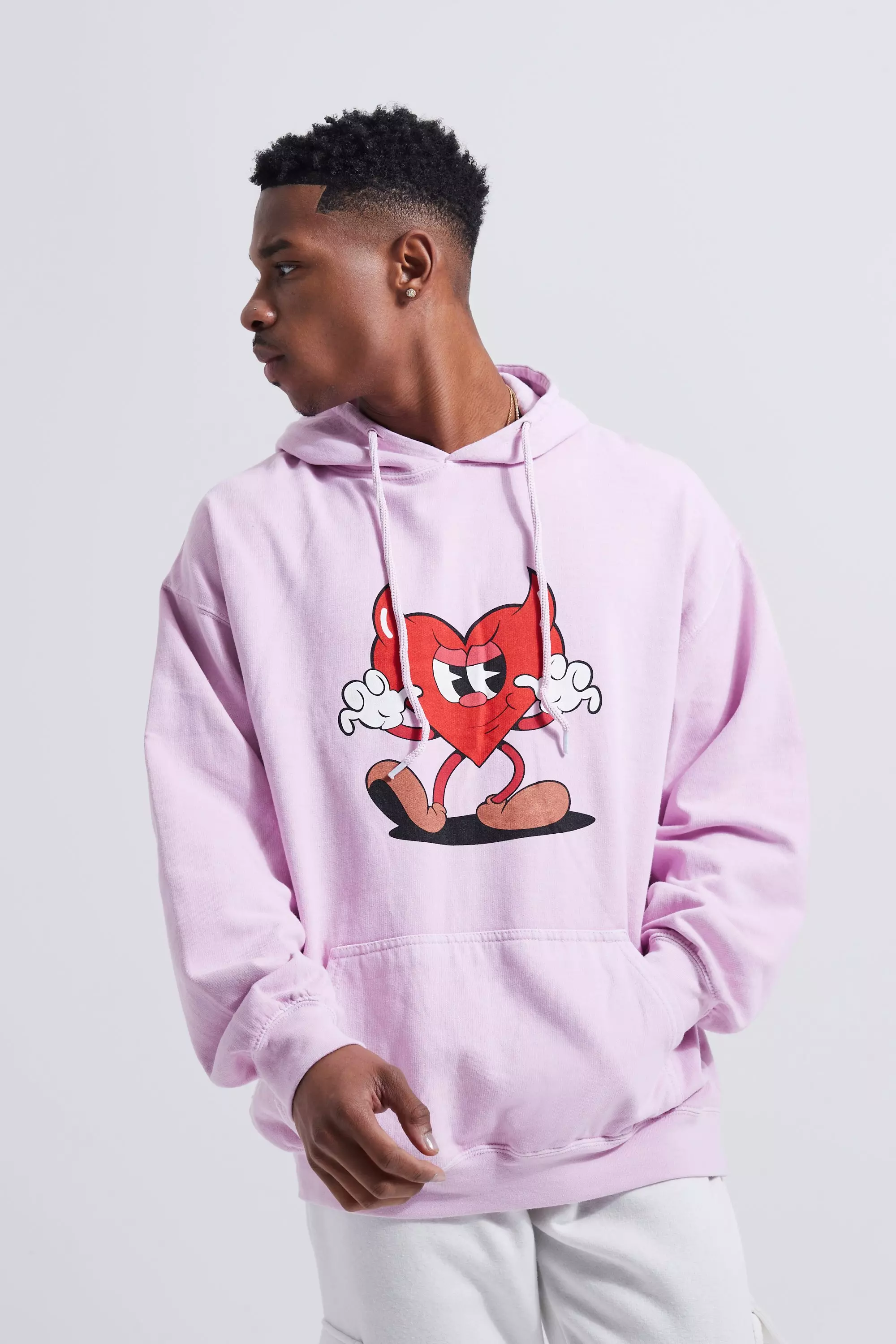 Boohooman on sale pink hoodie