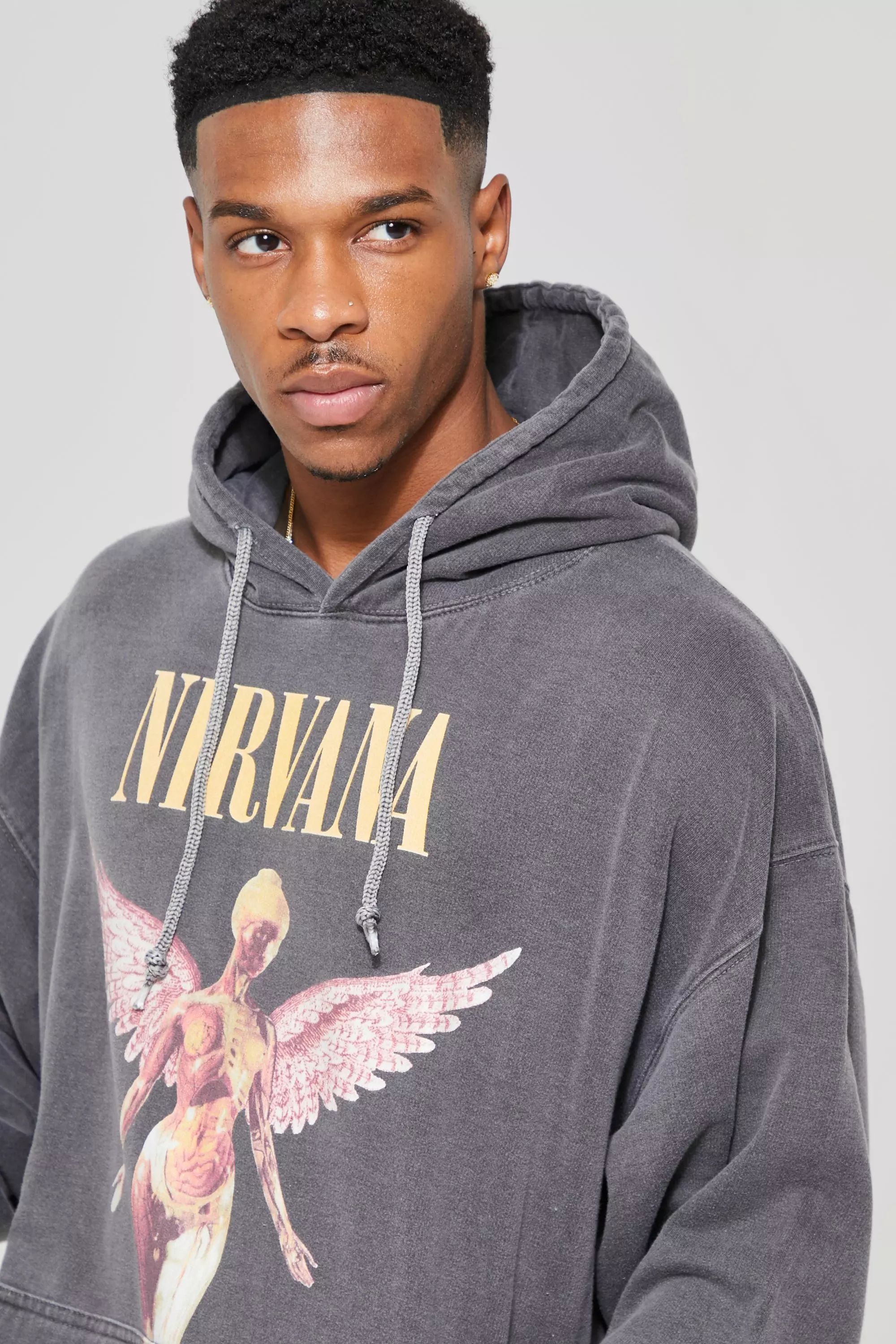 Grey nirvana hoodie new arrivals