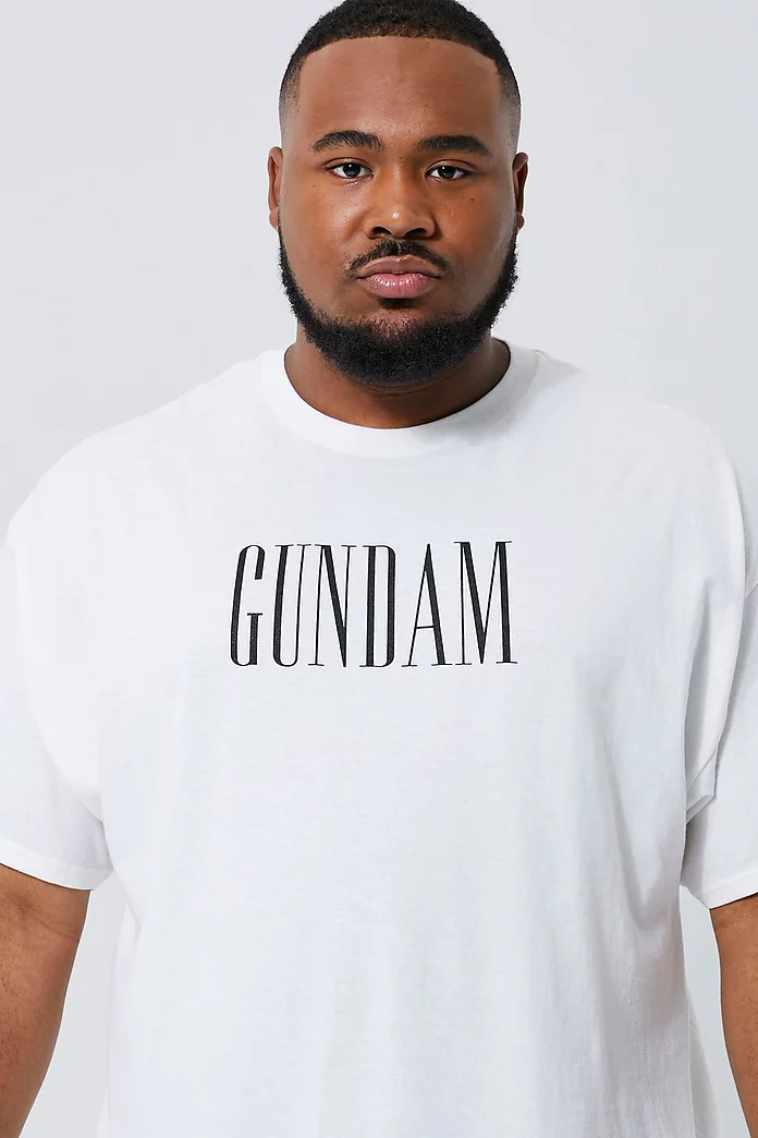 Plus Gundam Anime License T-shirt | boohooMAN USA