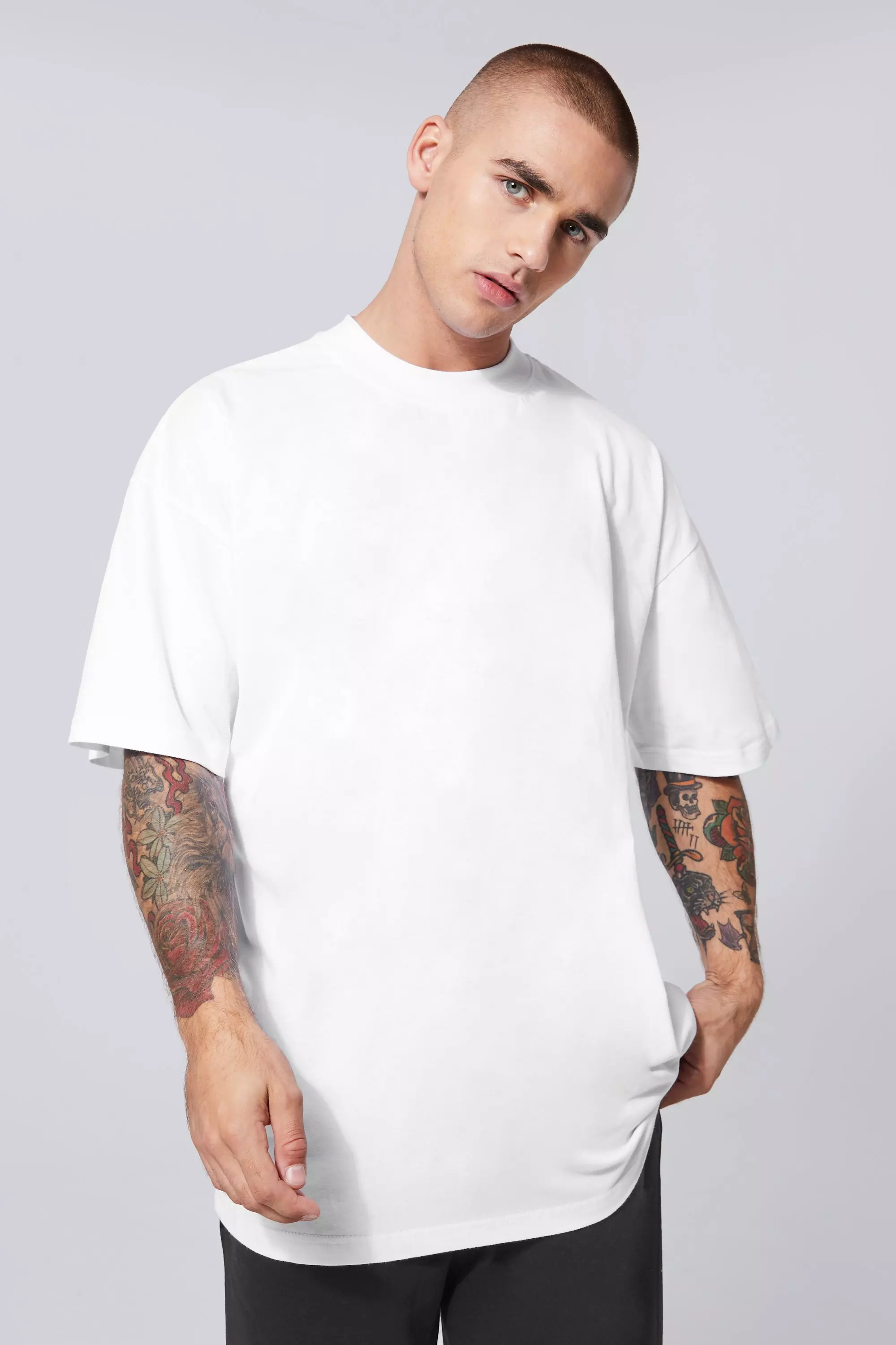 plain oversized t shirt mens