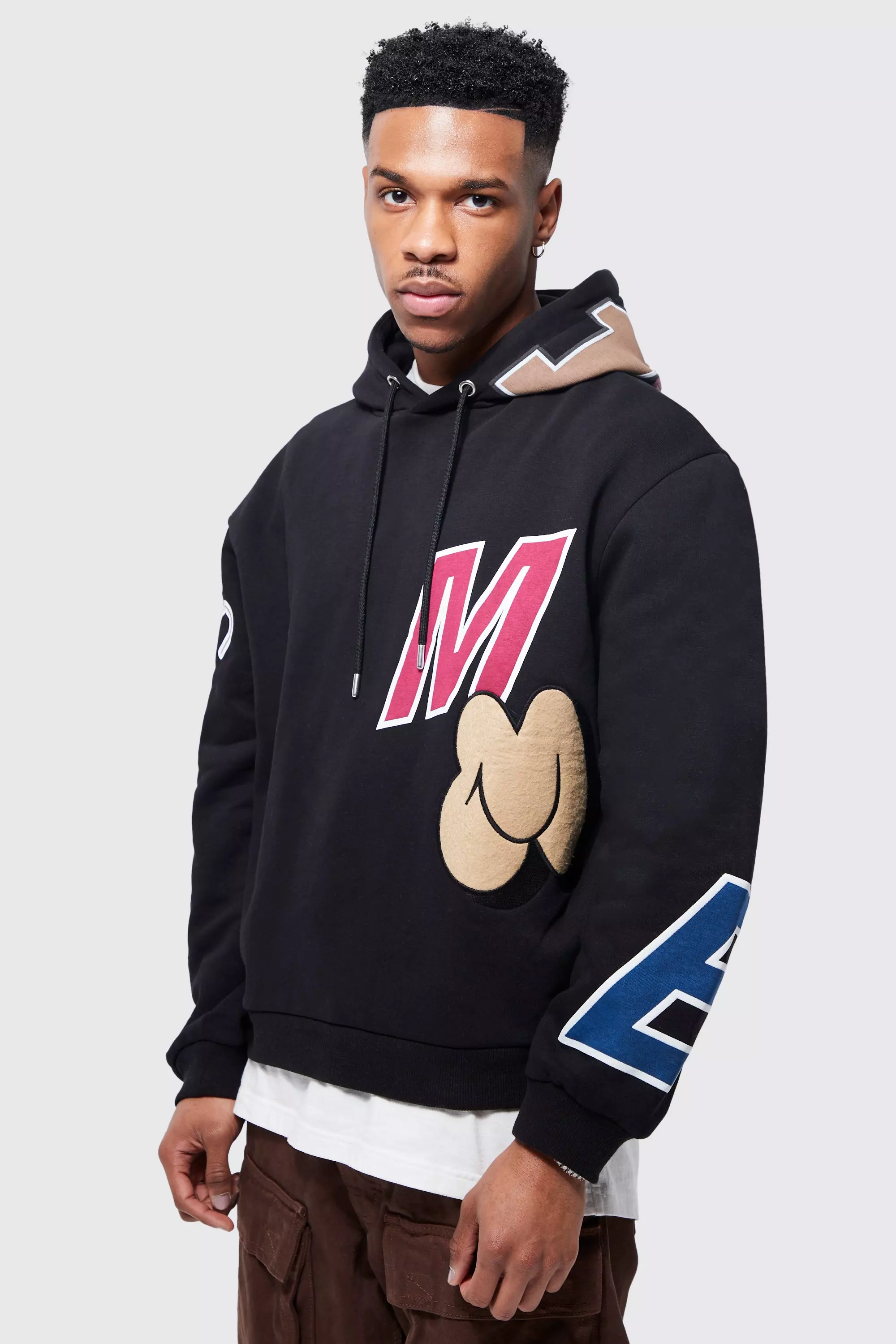 Boxy Large Scale Varsity Hoodie