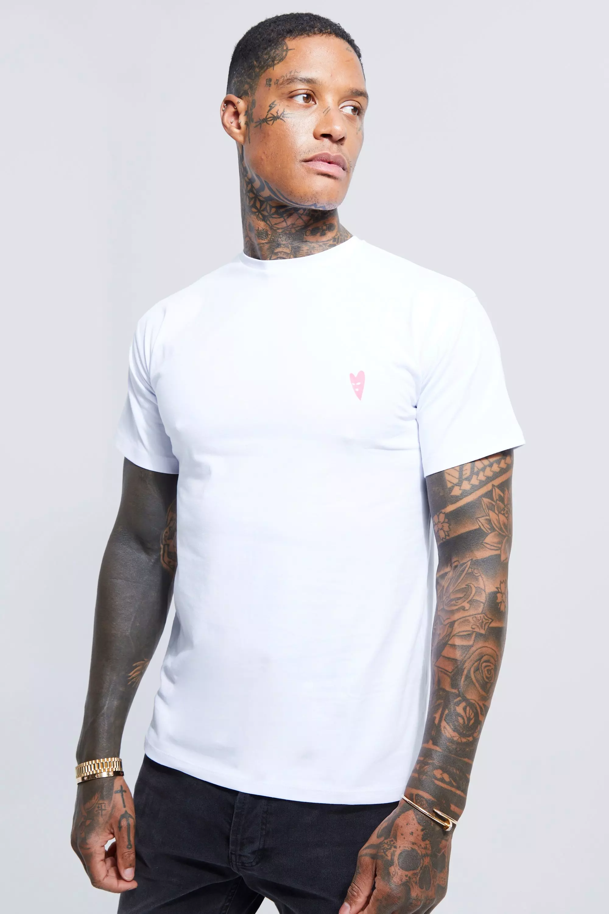 T shirt discount slim fit homme