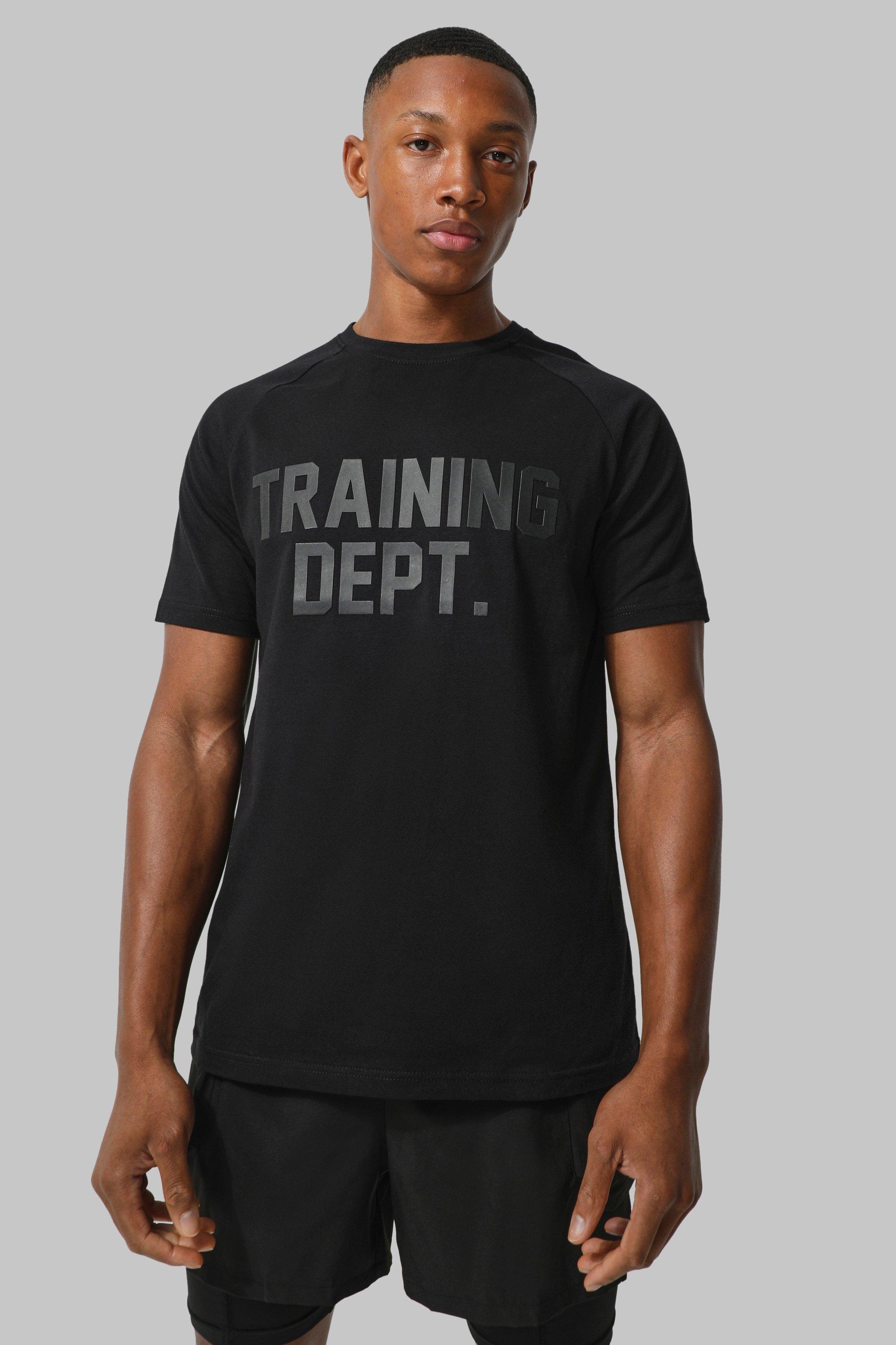 Image of T-shirt attillata Man Active Training Dept, Nero