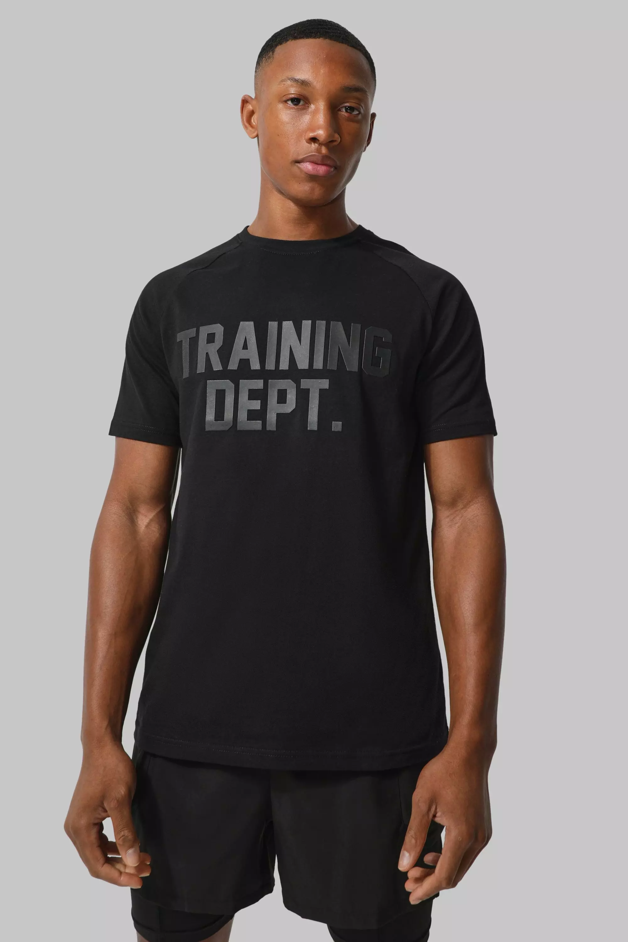 Man Active Muscle Fit Training Dept T Shirt