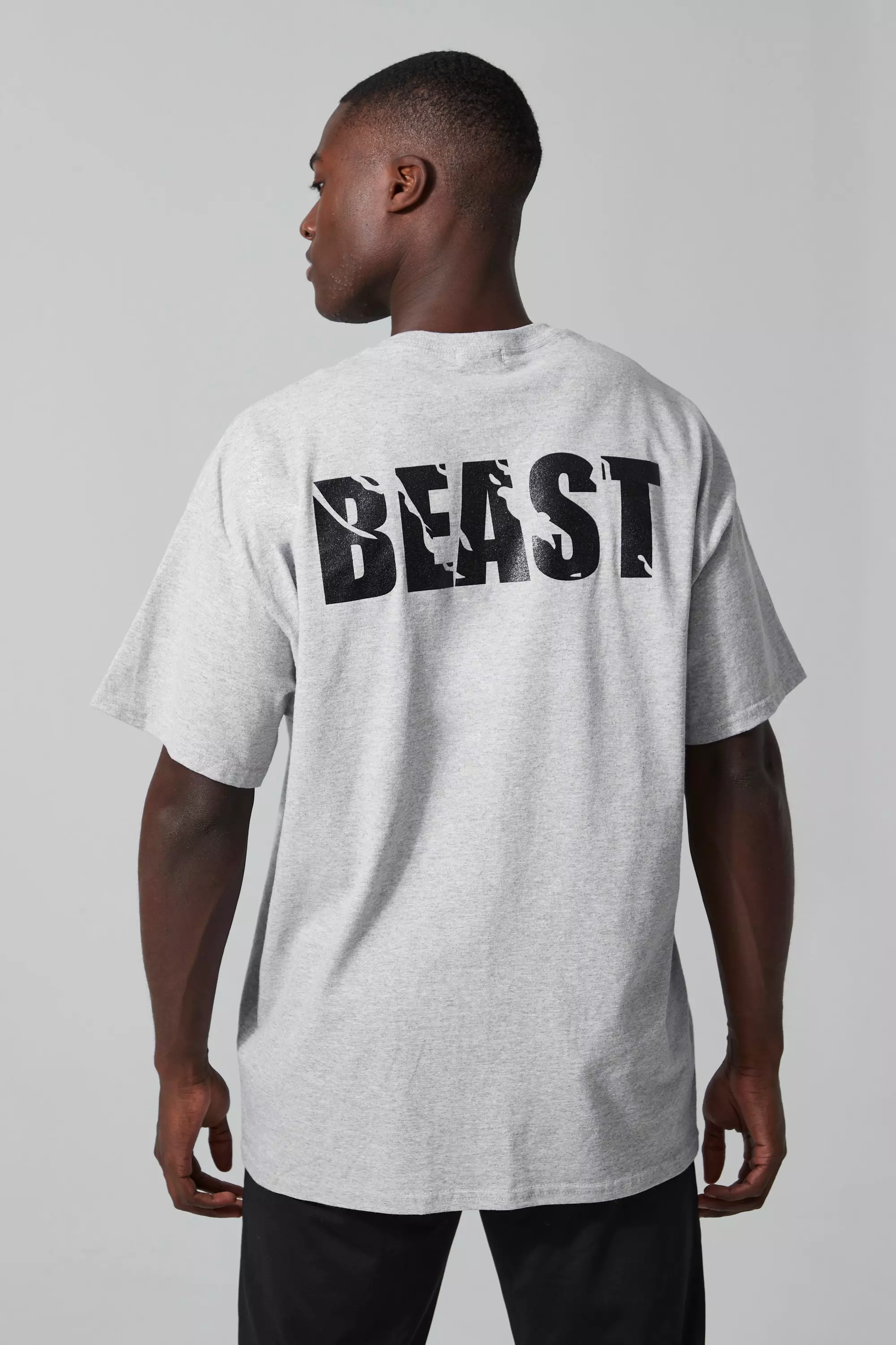 T-shirt da palestra oversize Man Active x Beast