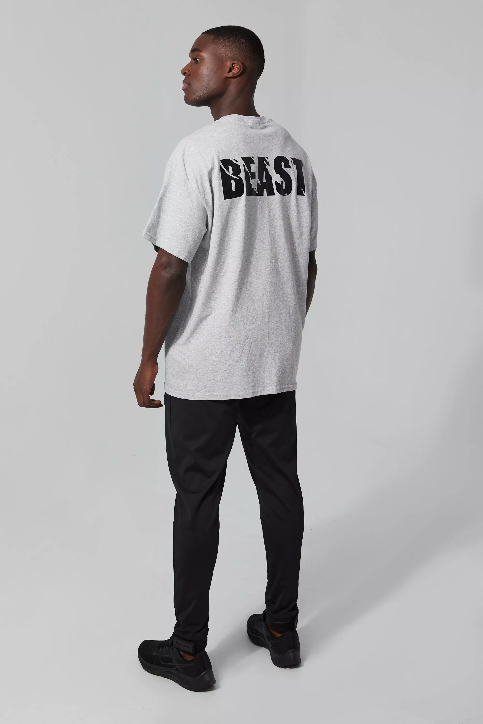 Man Active X Beast Oversized Gym T Shirt
