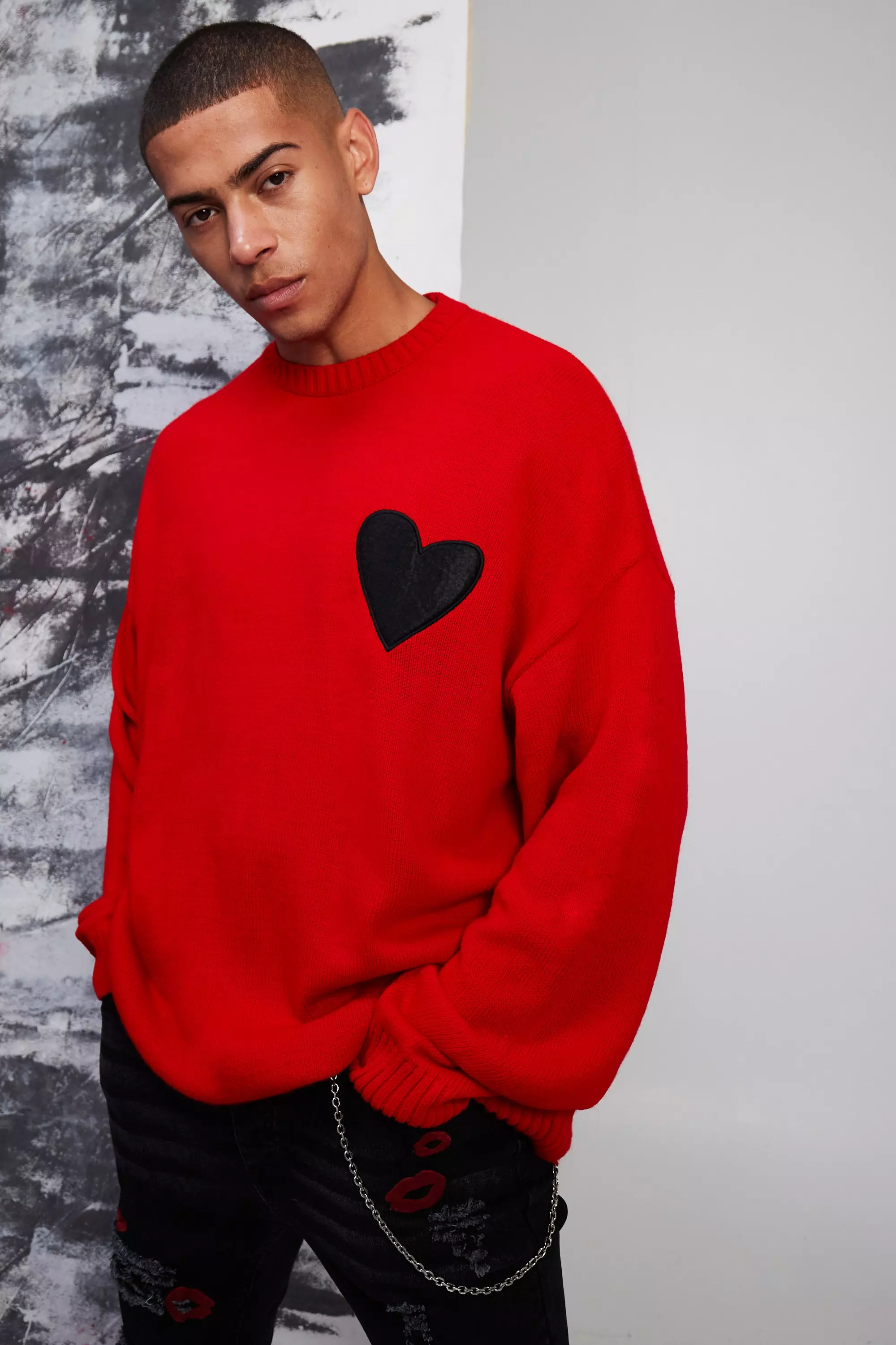 Heart 2025 sweater mens