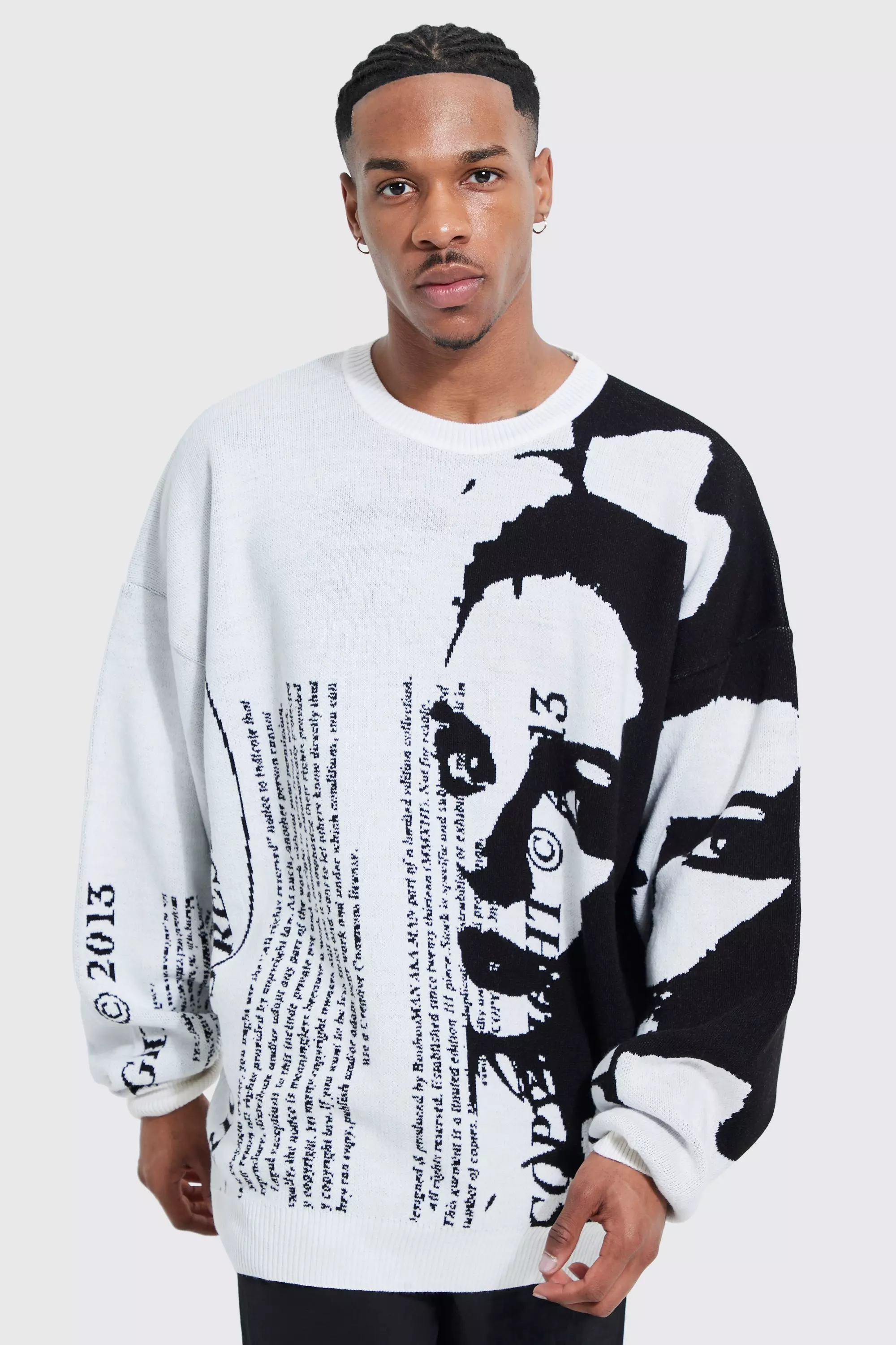 Oversized graphic jumpers new arrivals