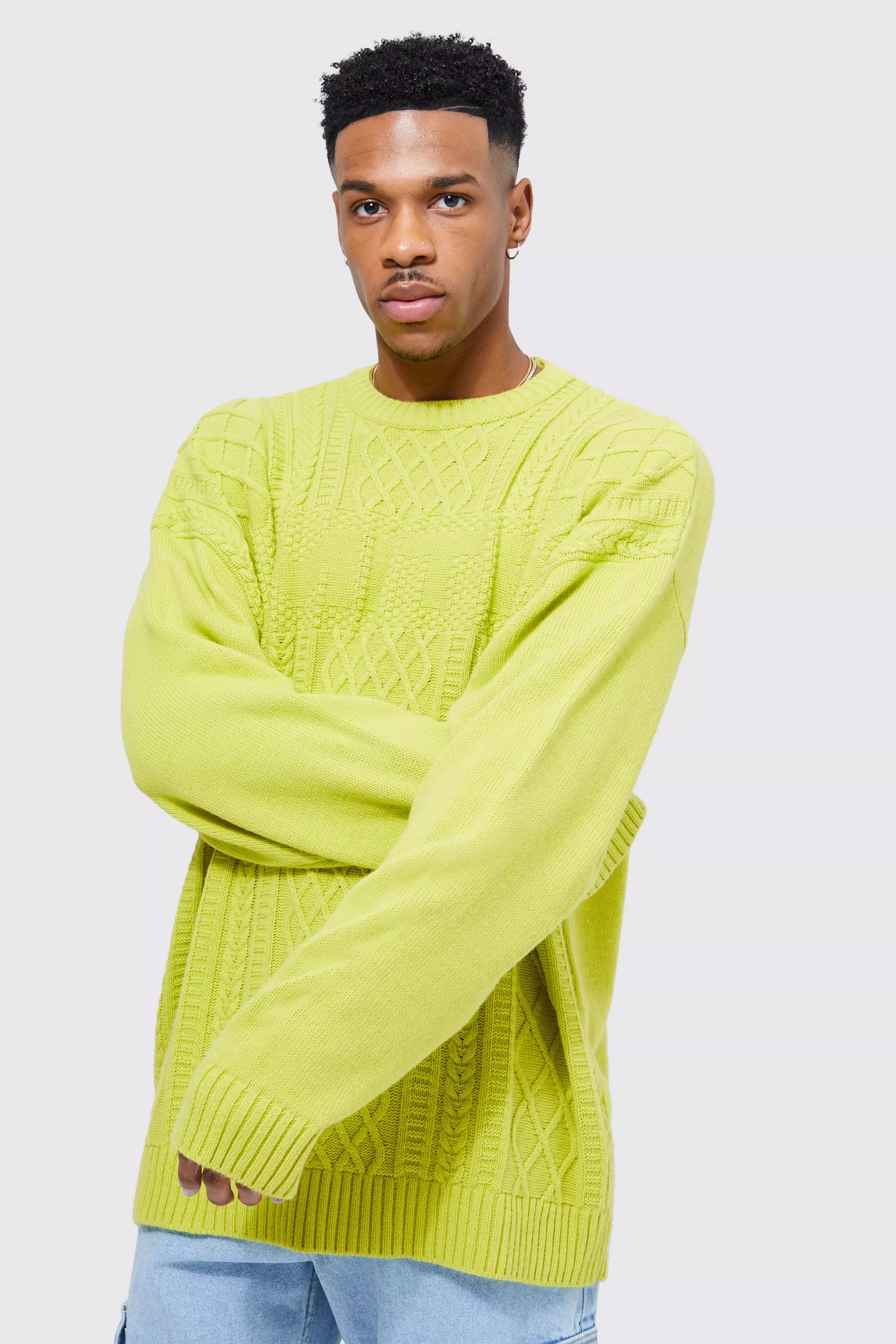 Oversized neon outlet jumper