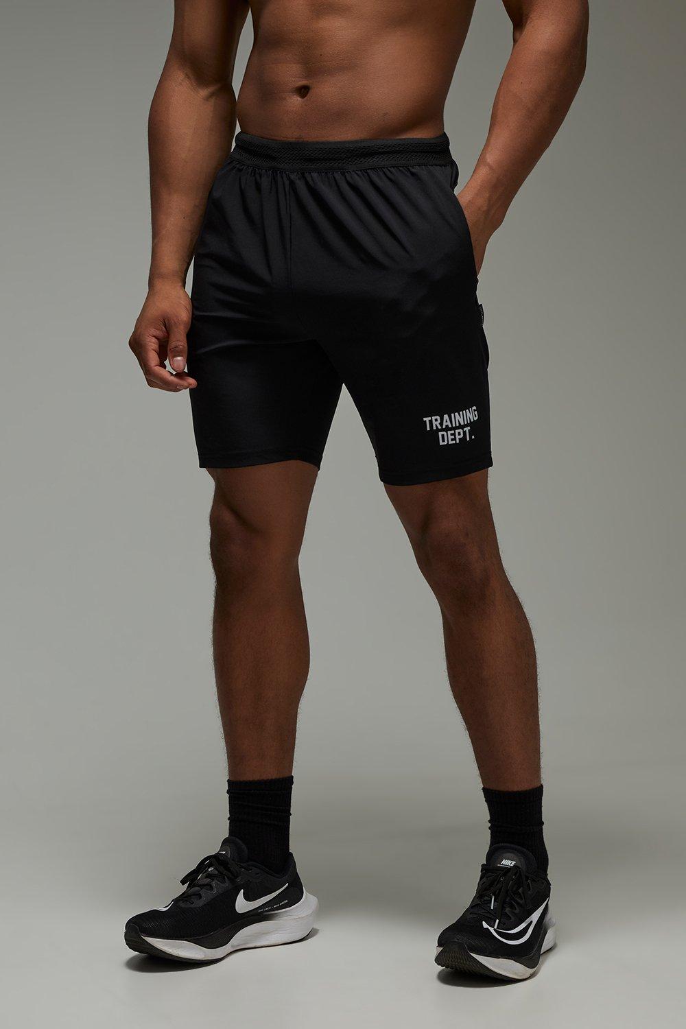Pantaloncini da allenamento Man Active per alta performance, Nero