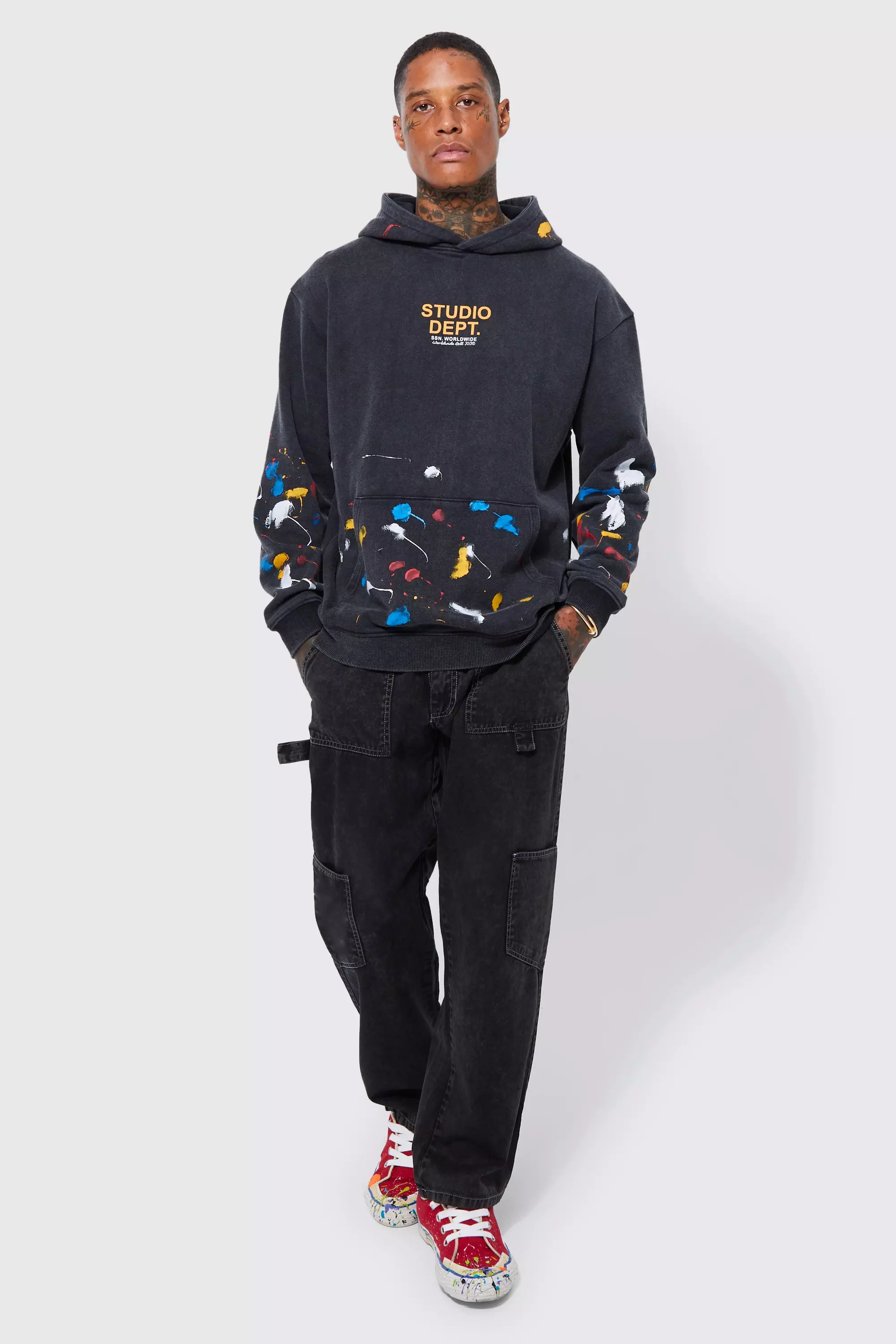 Paint splatter outlet hoodie uk